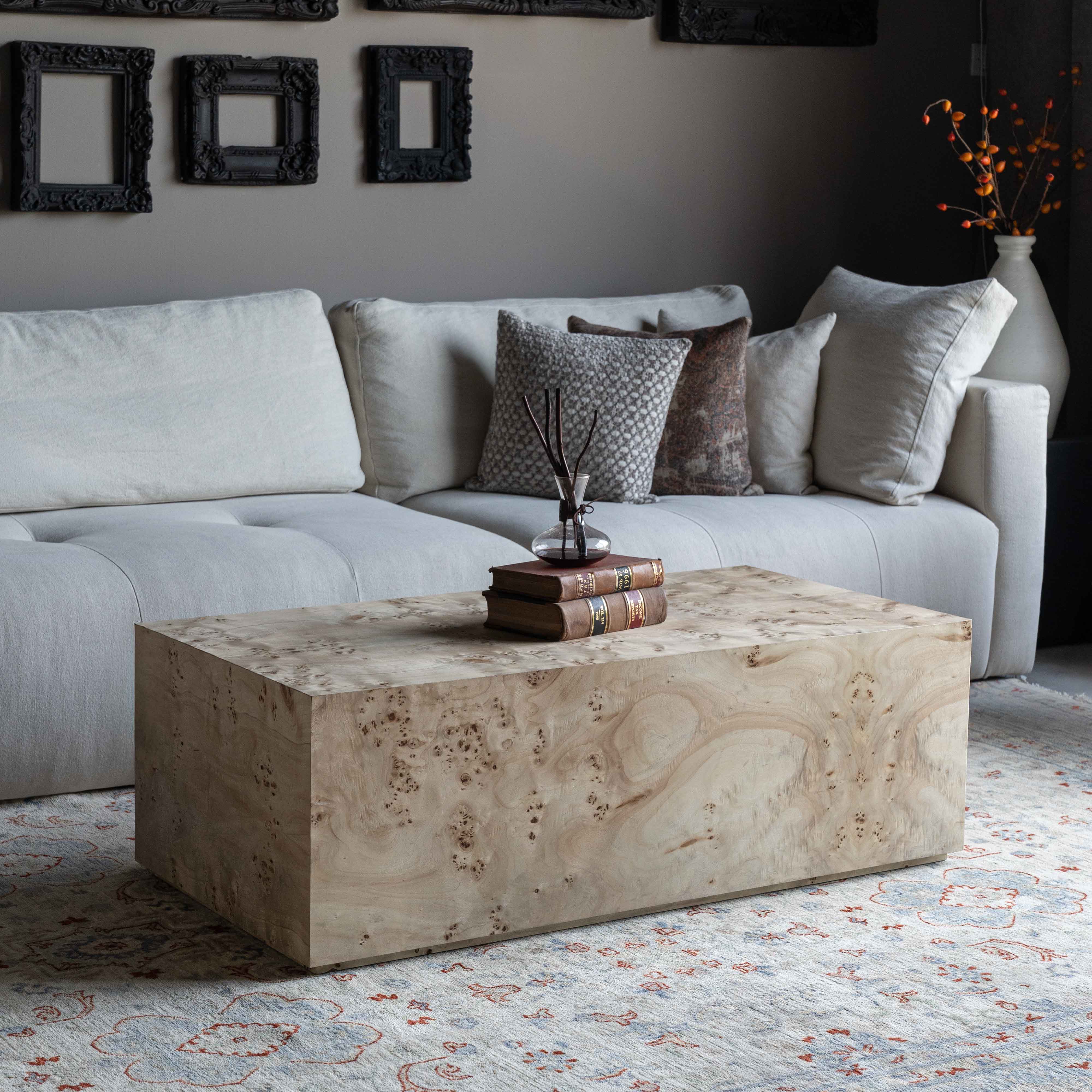 Burl & Craft Classic Burl Wood Coffee Table - Coffee Tables - WS Living Furniture  Furniture Store in Dubai