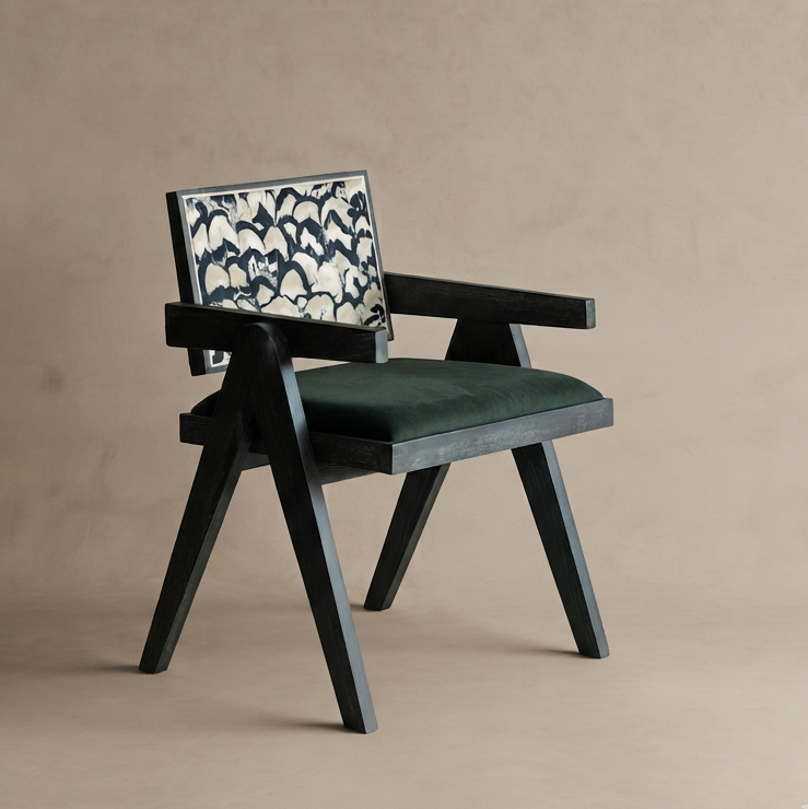 Vintage Crest Retro Style Dining Chair