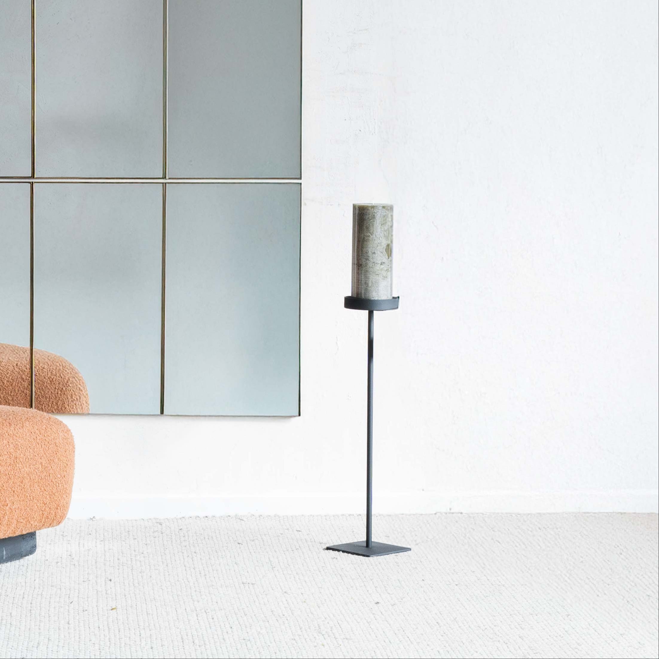 Luminara Black Floor Candle Stand | Candle Holder - Floor Candle Holder - WS Living Furniture Furniture Store in Dubai