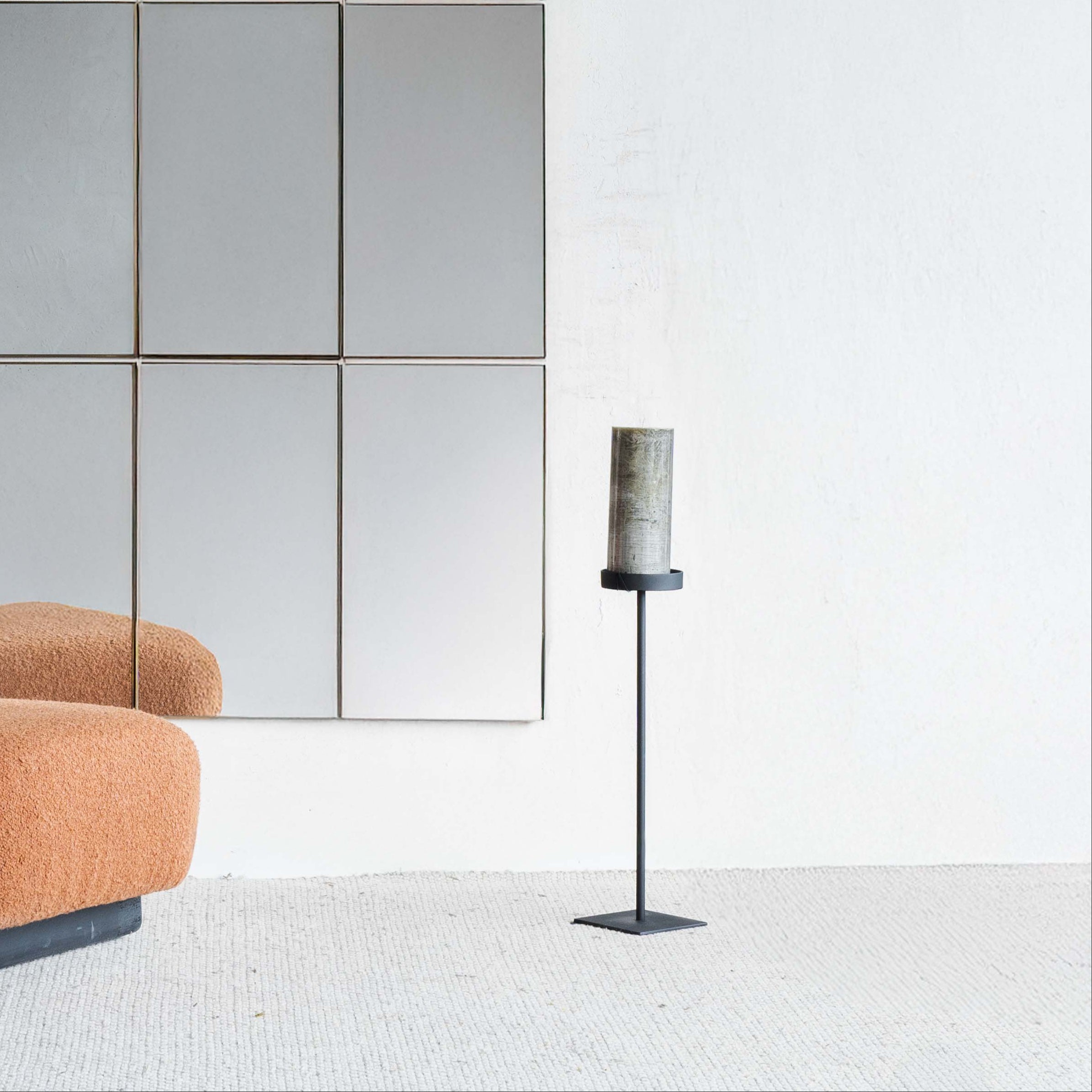 Luminara Black Floor Candle Stand | Candle Holder - Floor Candle Holder - WS Living Furniture Furniture Store in Dubai