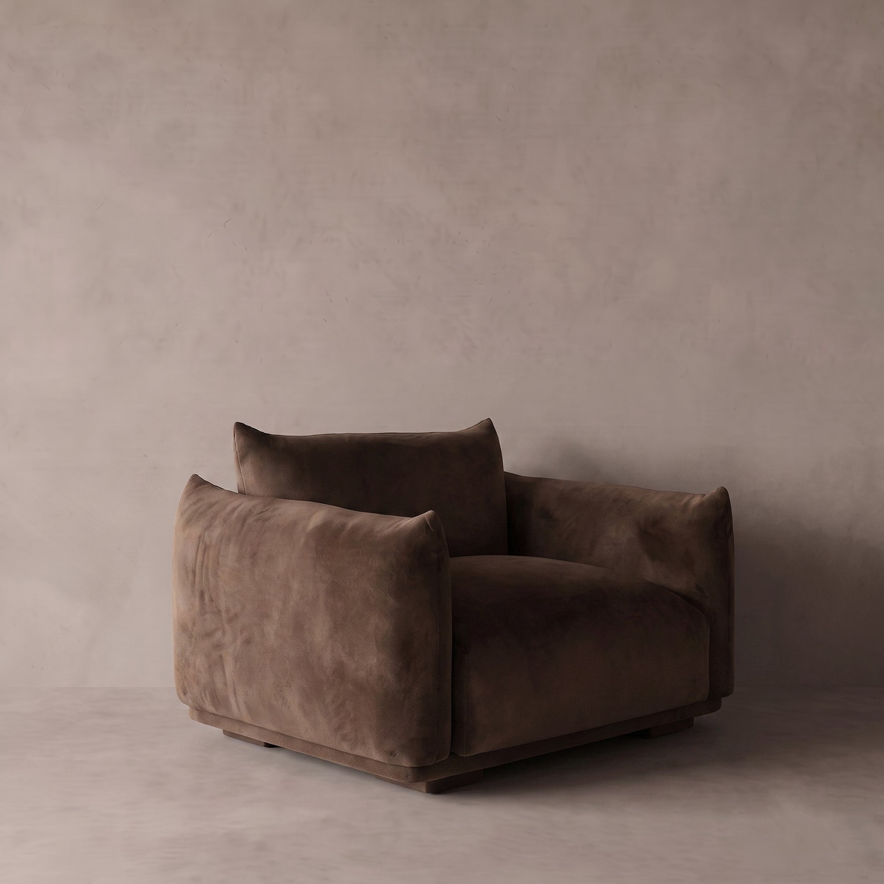 Capadocia Velvet Modern One Seater Sofa | Armchair