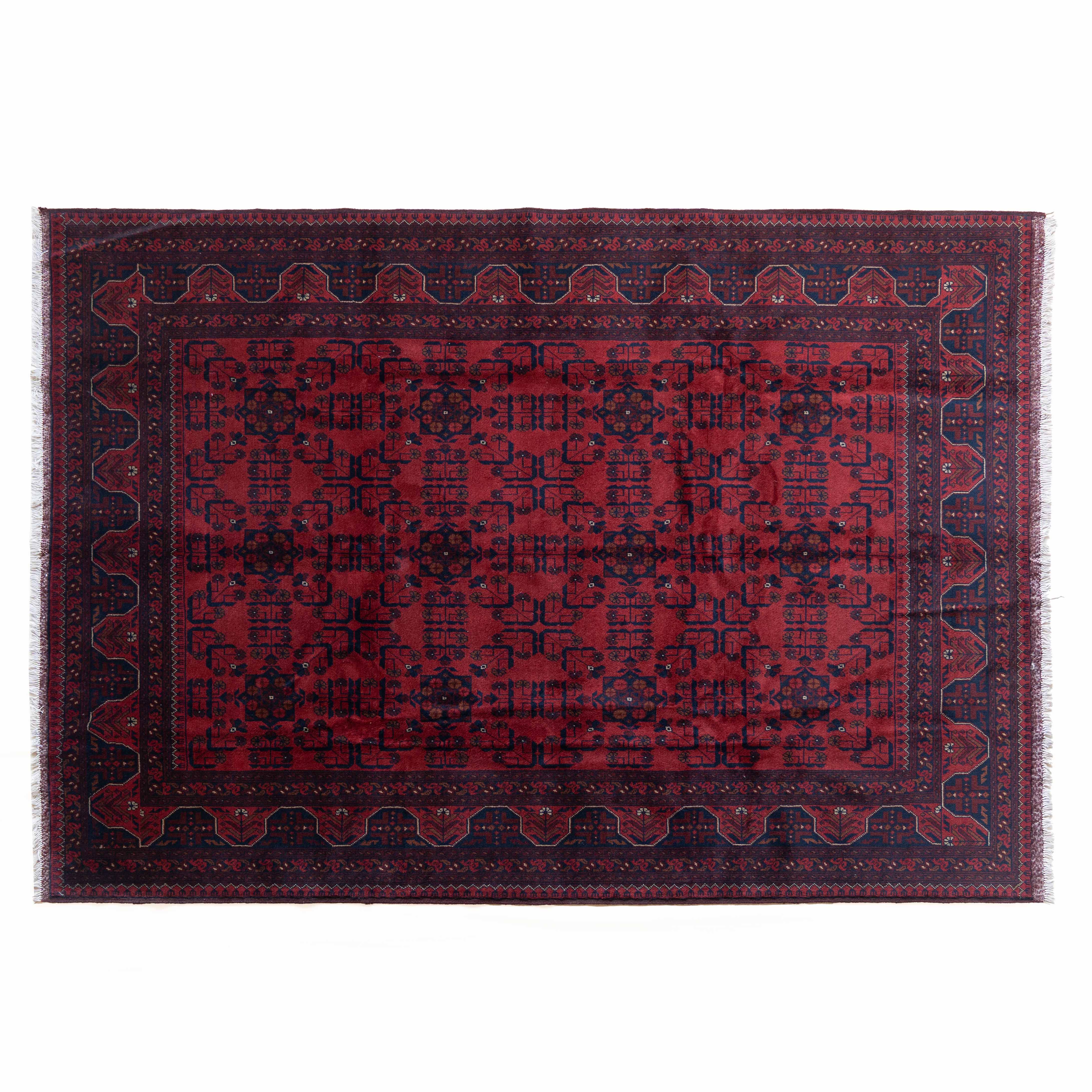 Sagewashed Vintage Anatolian Afghan Rug 206X306CM