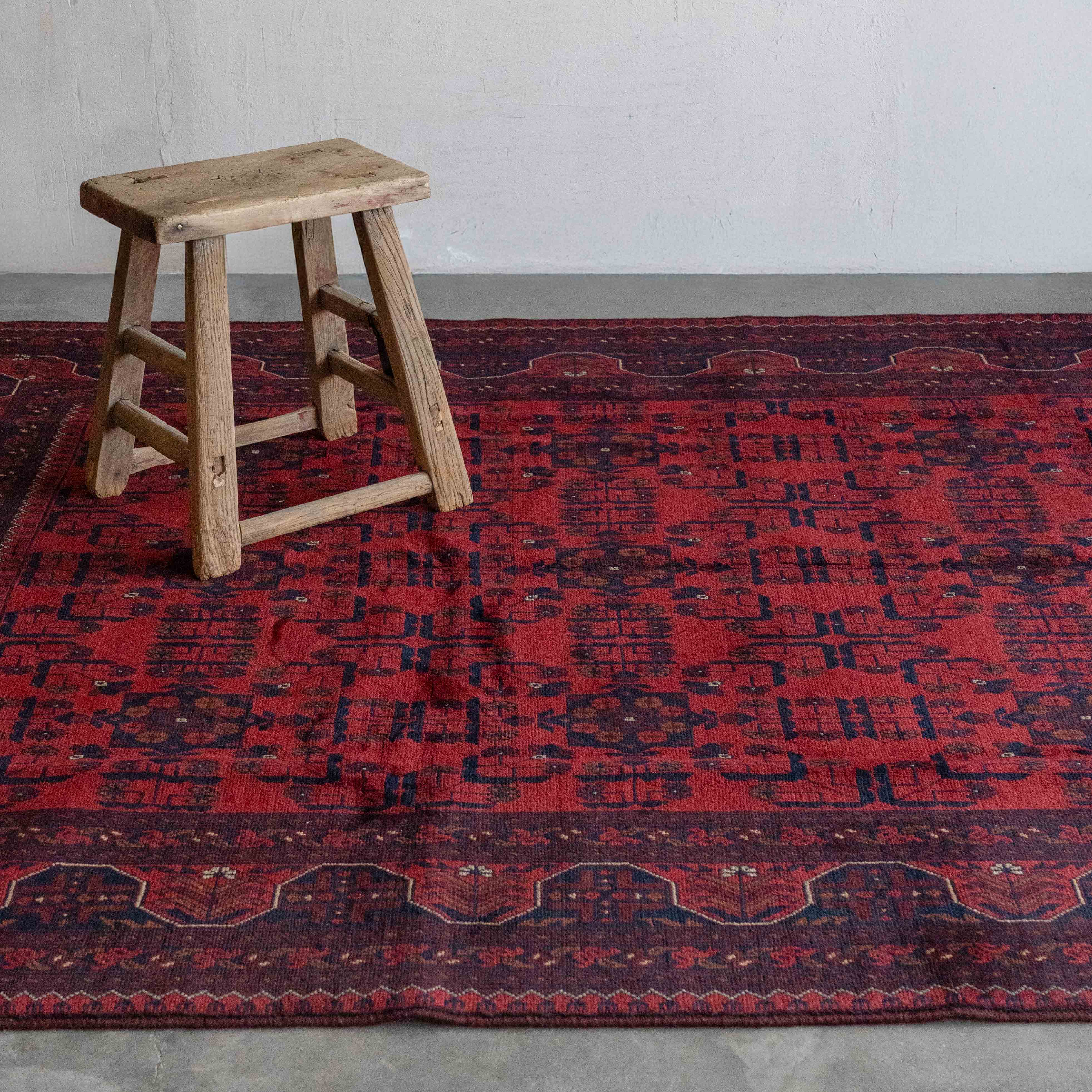 Sagewashed Vintage Anatolian Afghan Rug 206X306CM