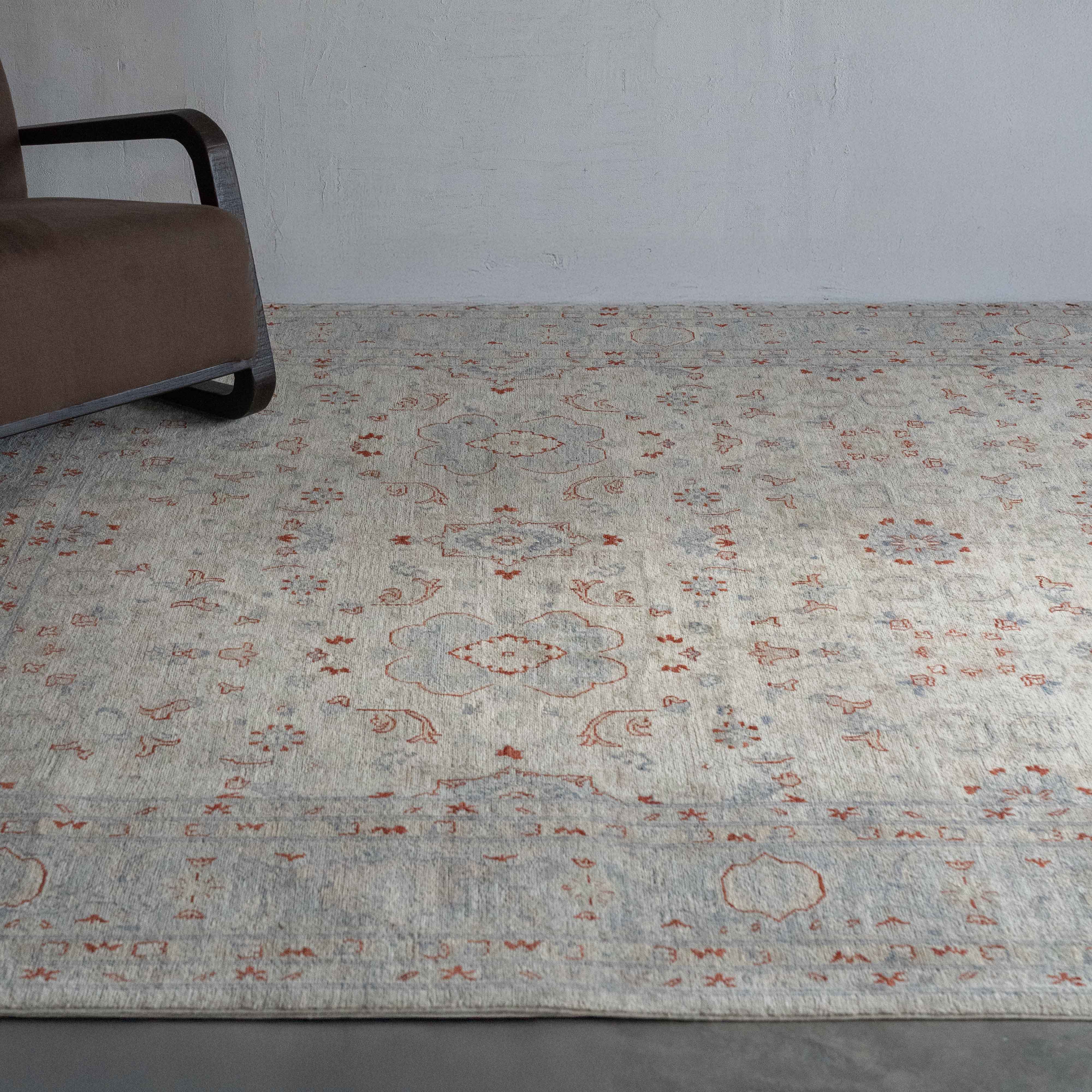 Burnt Earth Vintage Anatolian Afghan Rug 274x367cm