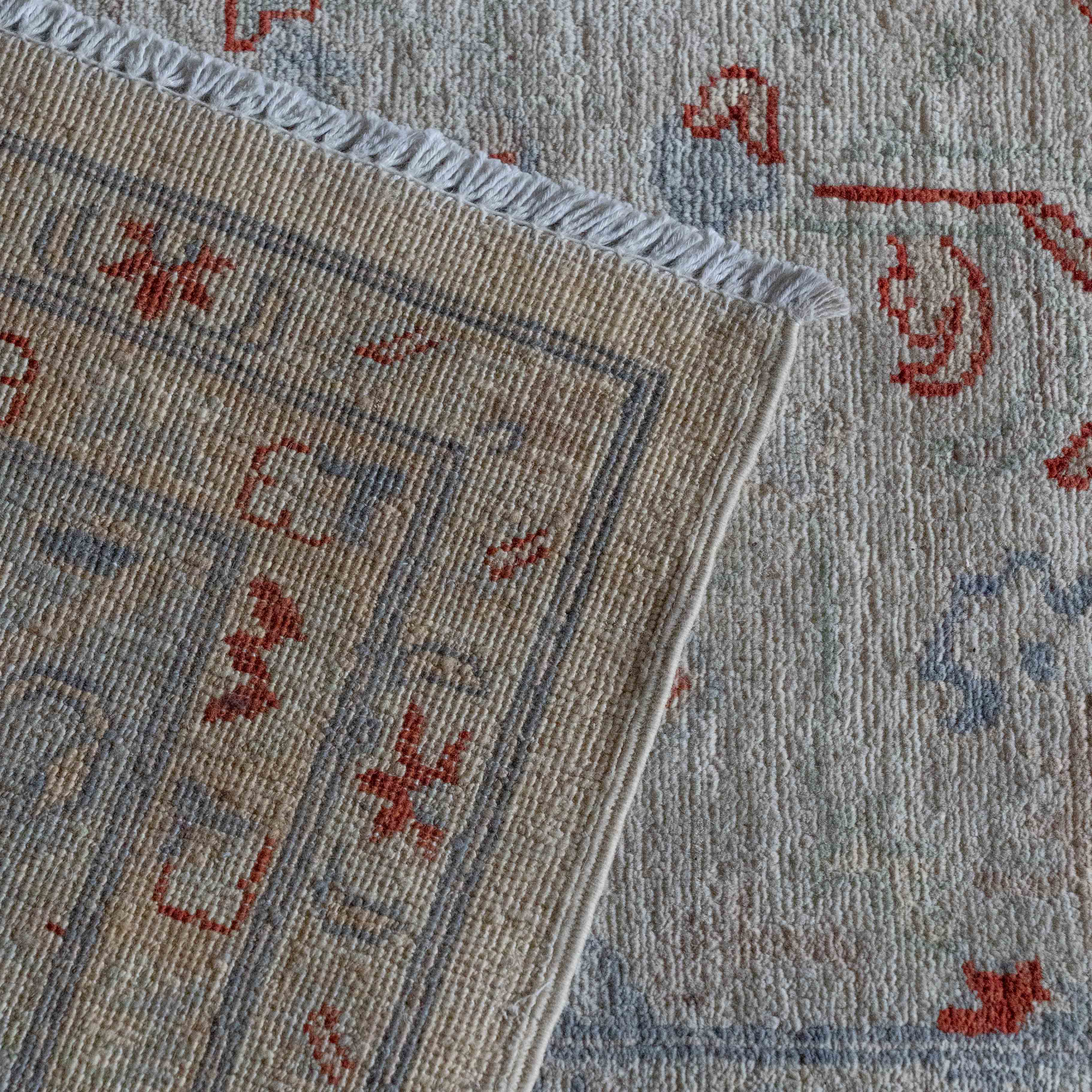 Burnt Earth Vintage Anatolian Afghan Rug 274x367cm