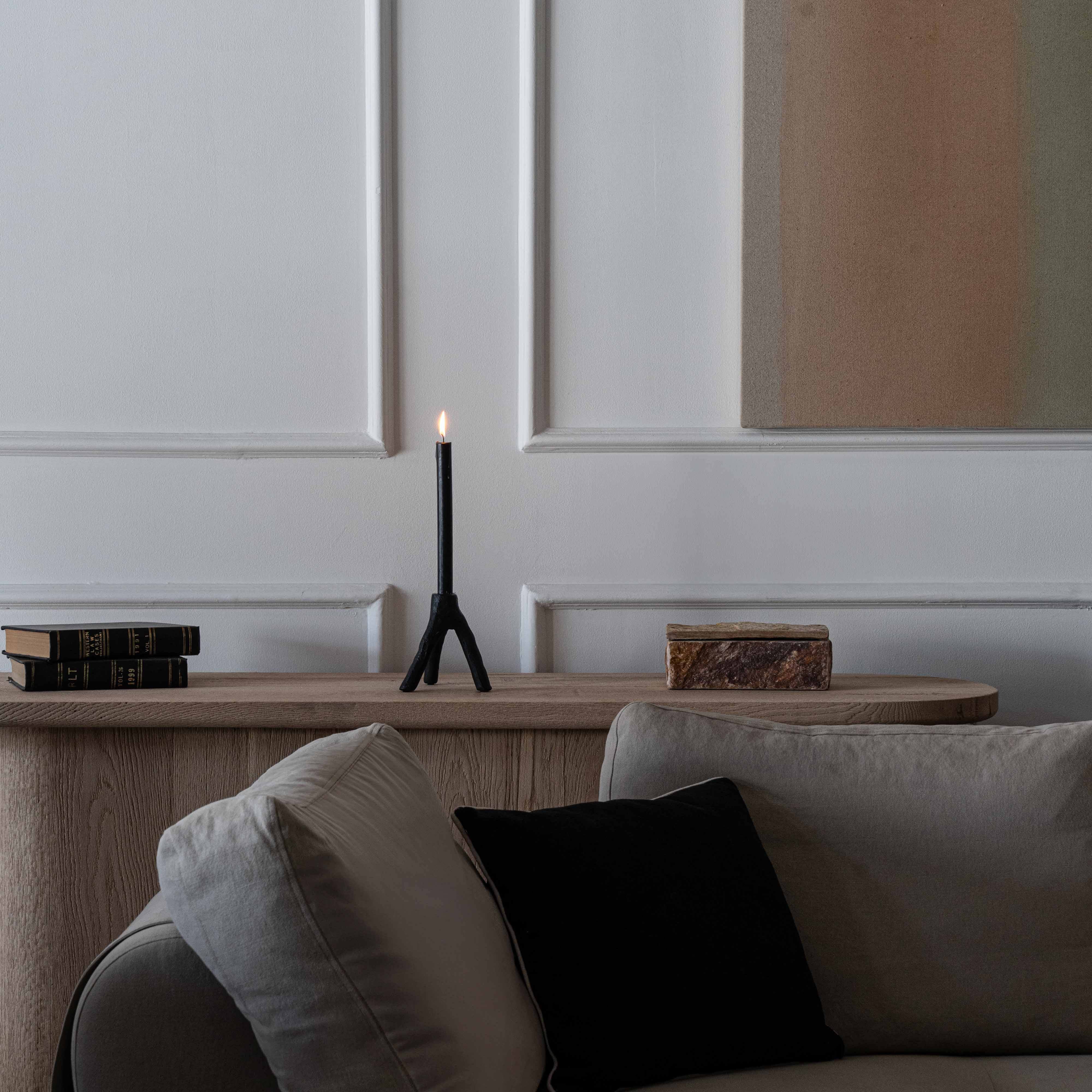 Cast Iron Triangle Candle Holder - Candle Holder - WS Living Furniture Furniture Store in Dubai