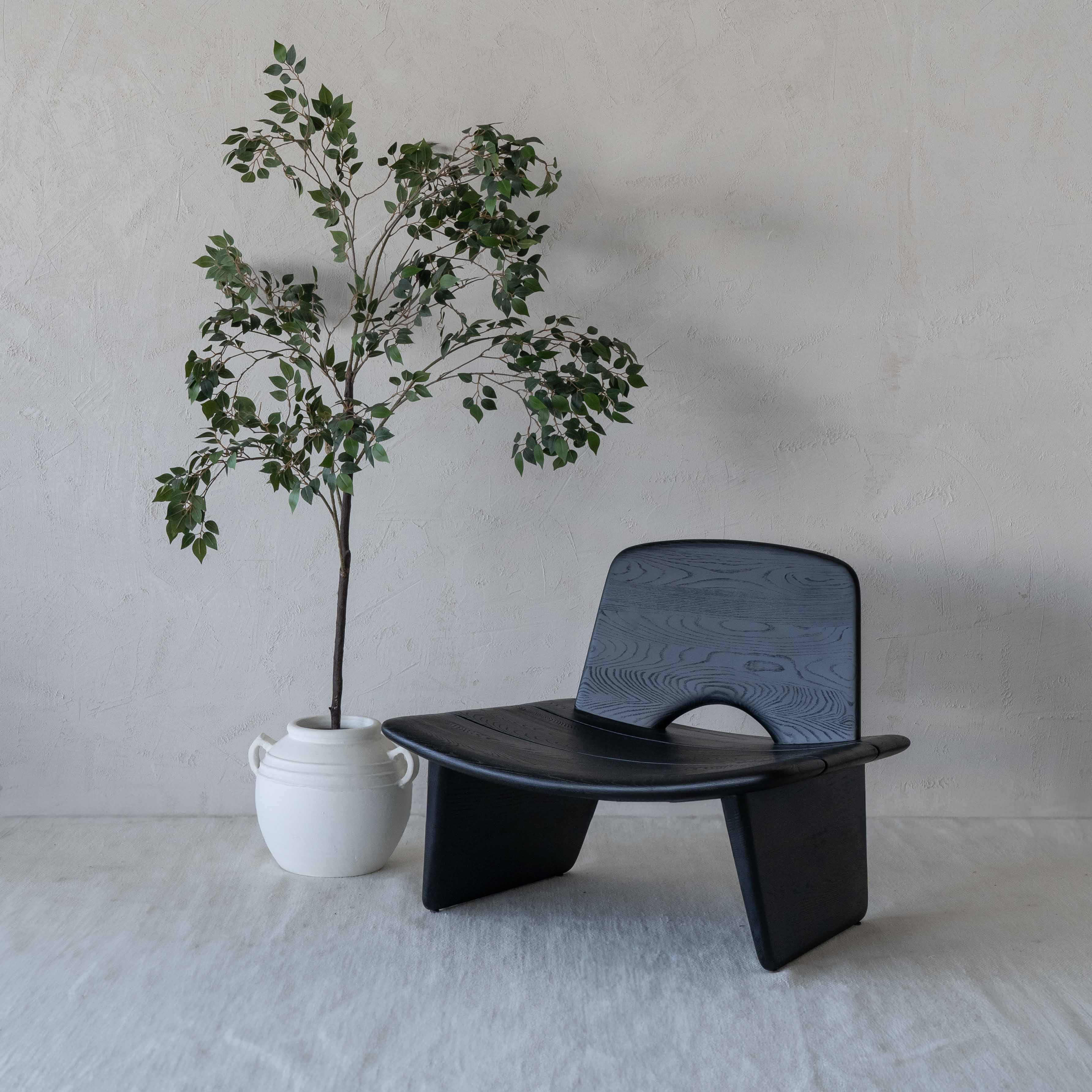 Castella Solid Ash Wood Lounge Chair - Lounge Chair - WS Living - UAE Modern Home Furniture Stores in Dubai