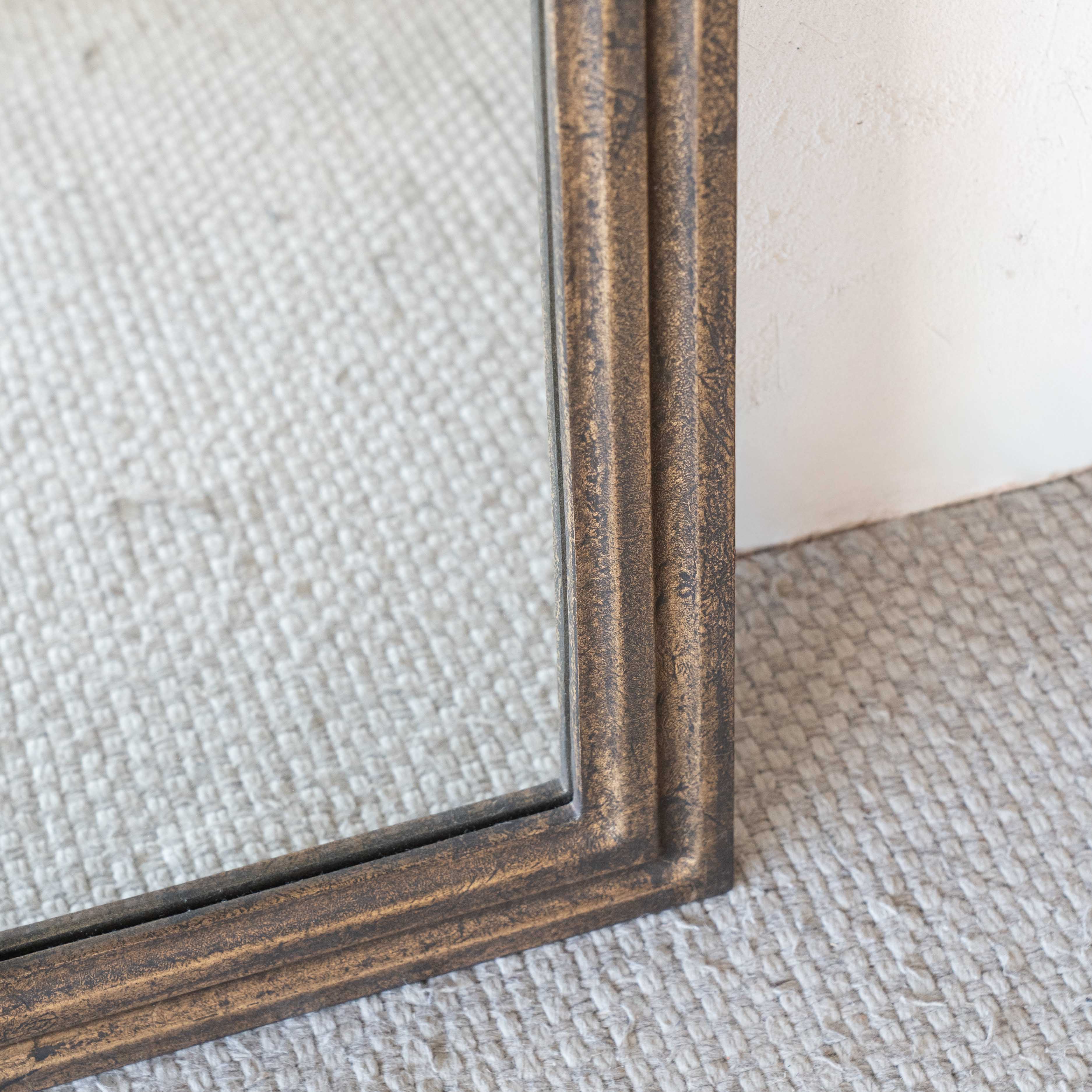 Cedar Solid Wood Arch Full Length Floor Mirror - CW-12479 - Mirrors - WS Living Furniture  Furniture Store in Dubai