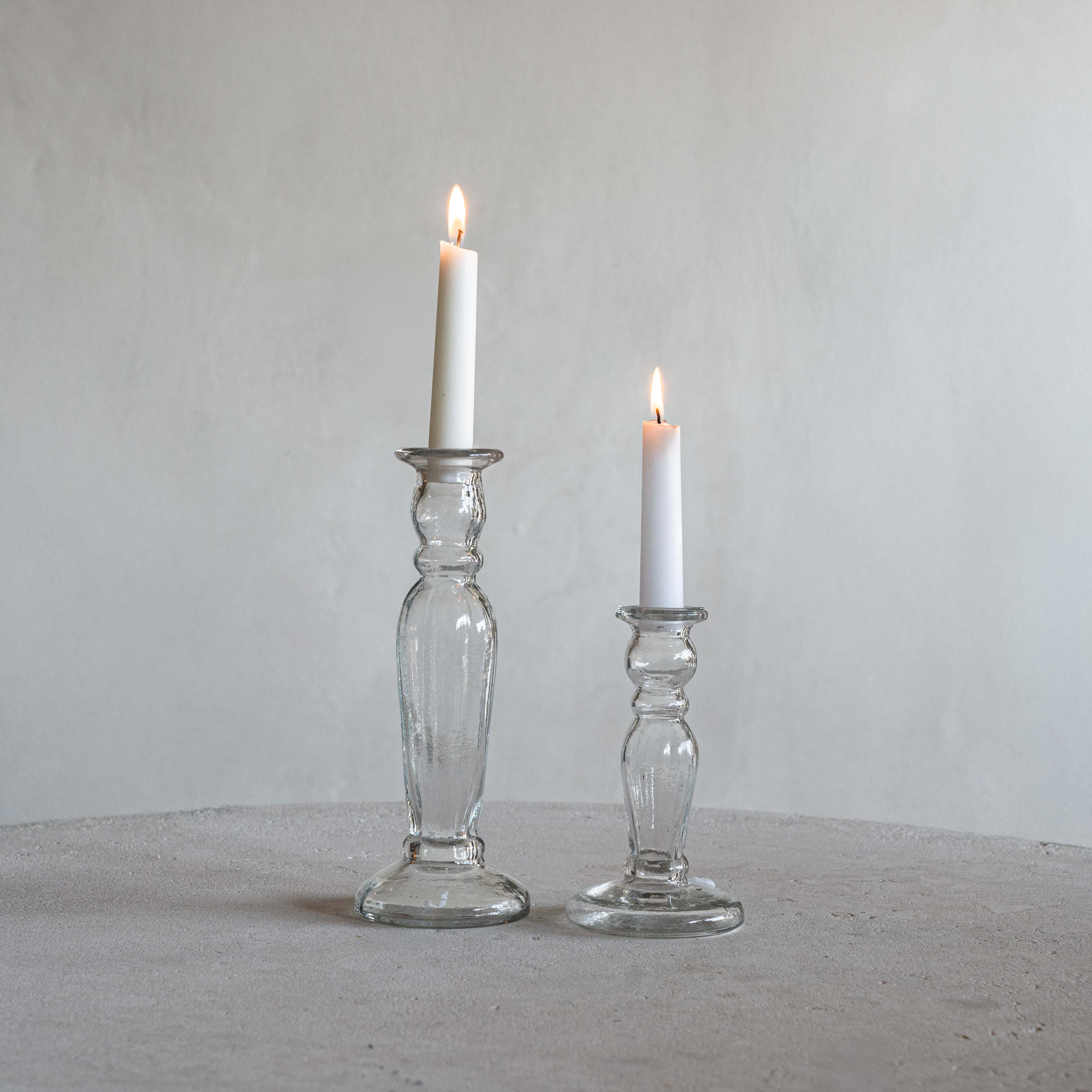 Celestia Vintage Glass Candle Holder - Floor Candle Holder - WS Living Furniture  Furniture Store in Dubai