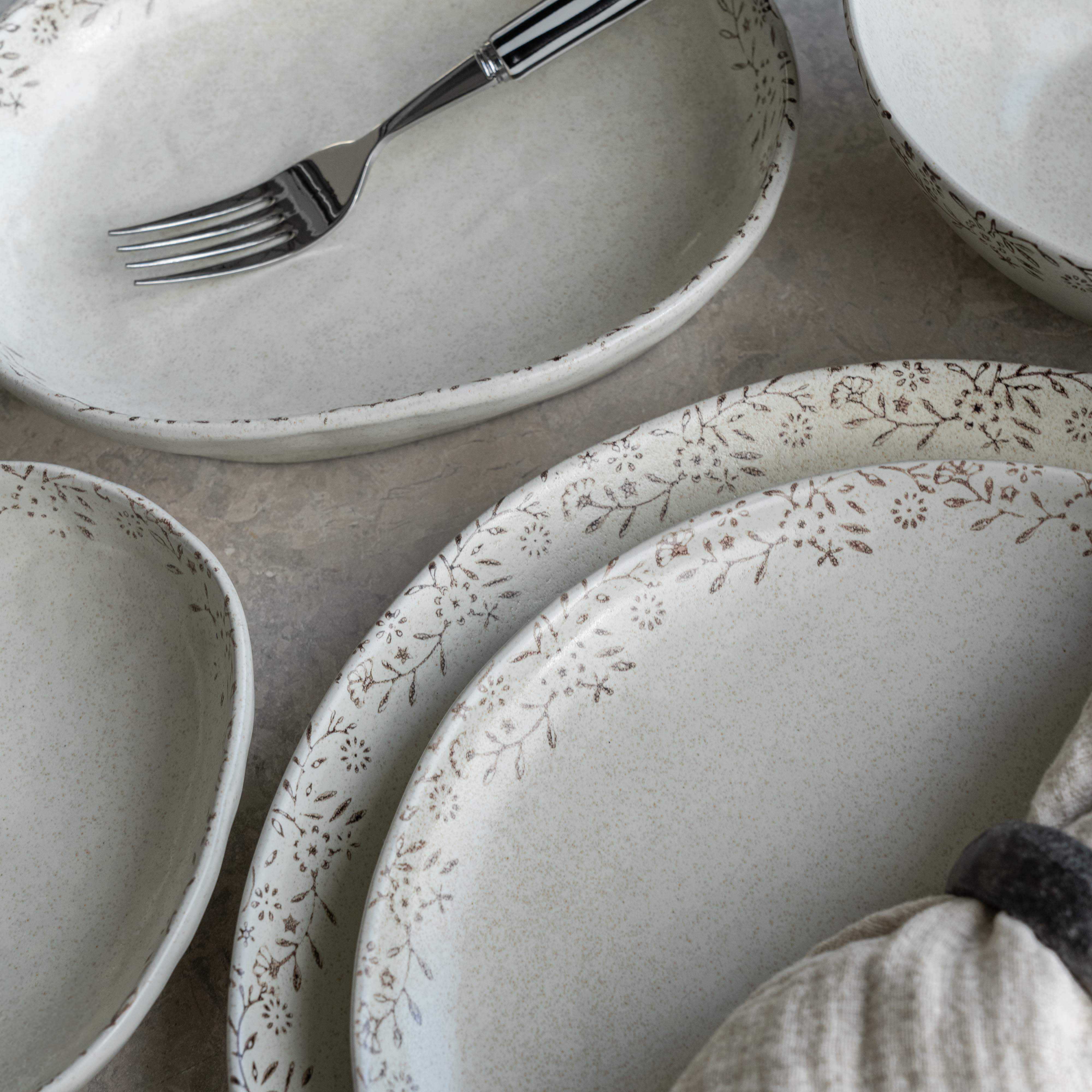 Ceramic Symphony Classic Ceramic Dinner Set or Breakfast Sets -  Brown - Dinnerware Sets - WS Living Furniture  Furniture Store in Dubai