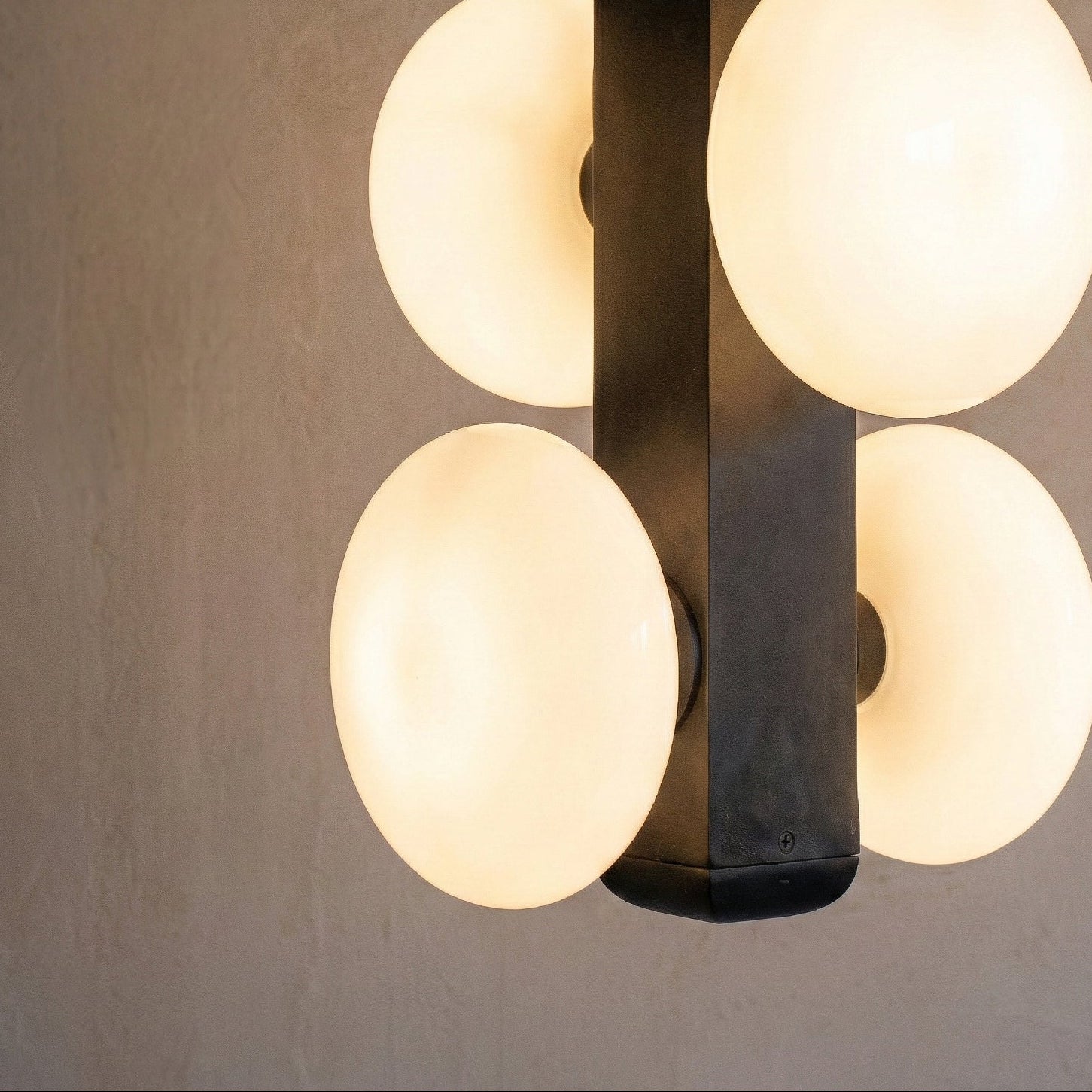 Quadra 6 Heads Black Brass Chandelier | Pendant Light