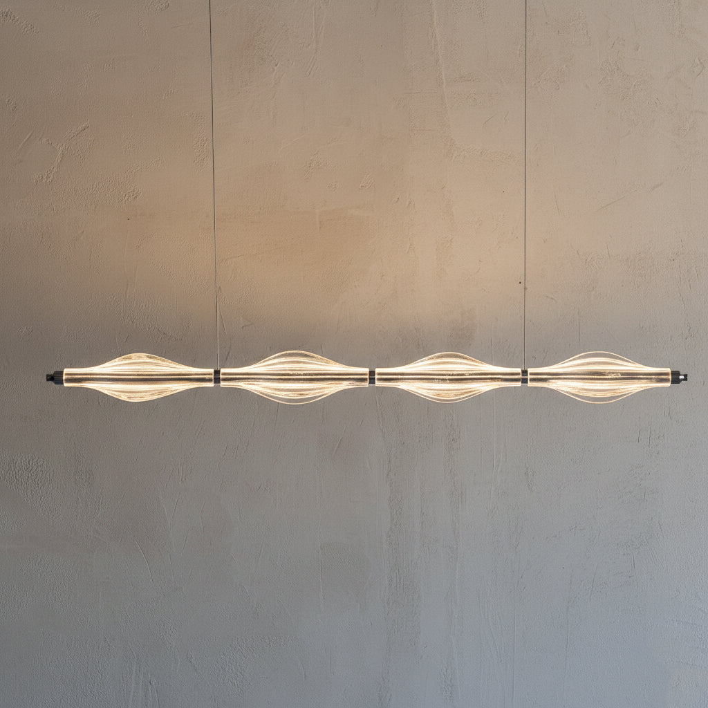 Helix Glass Linear Pendant Light