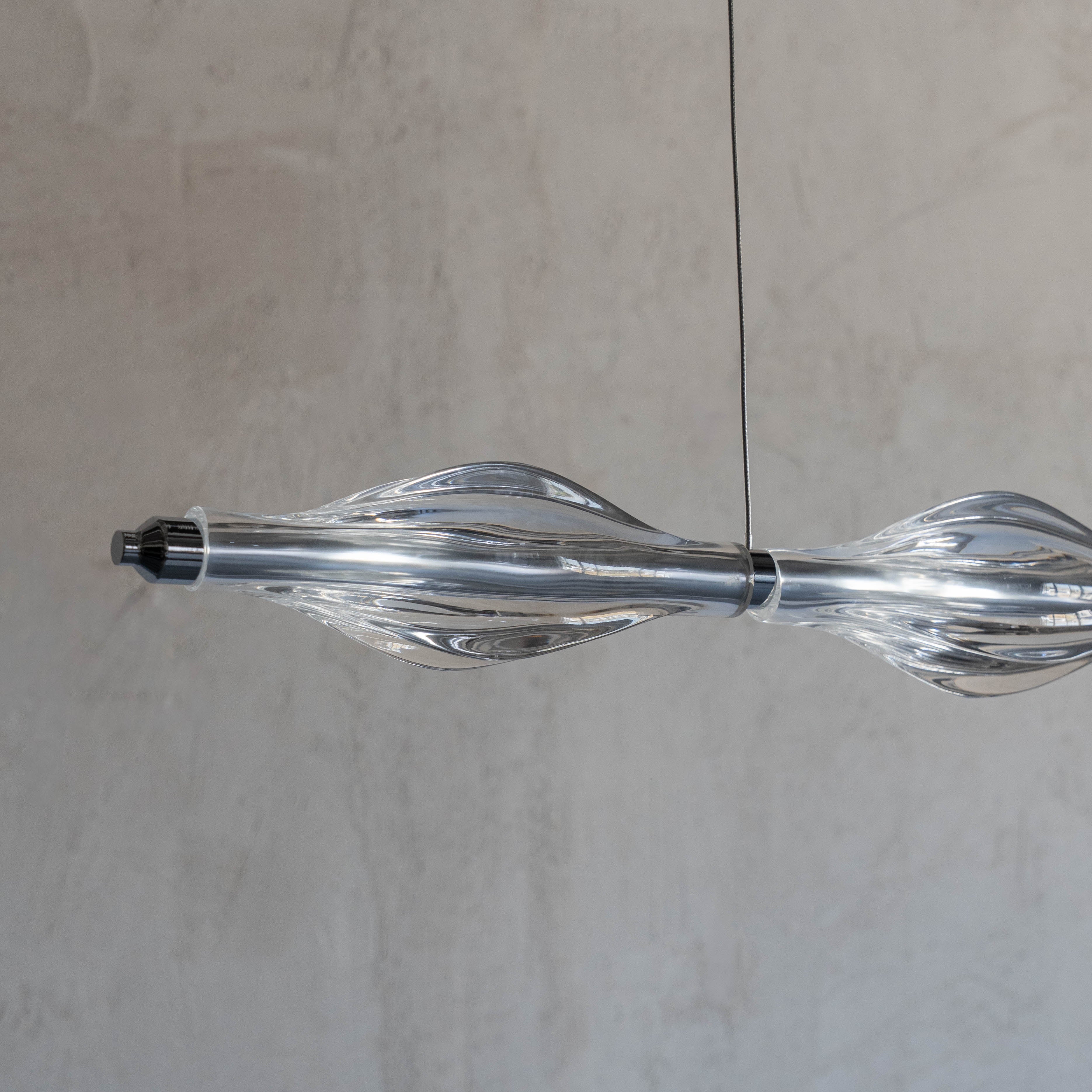 Helix Glass Linear Pendant Light