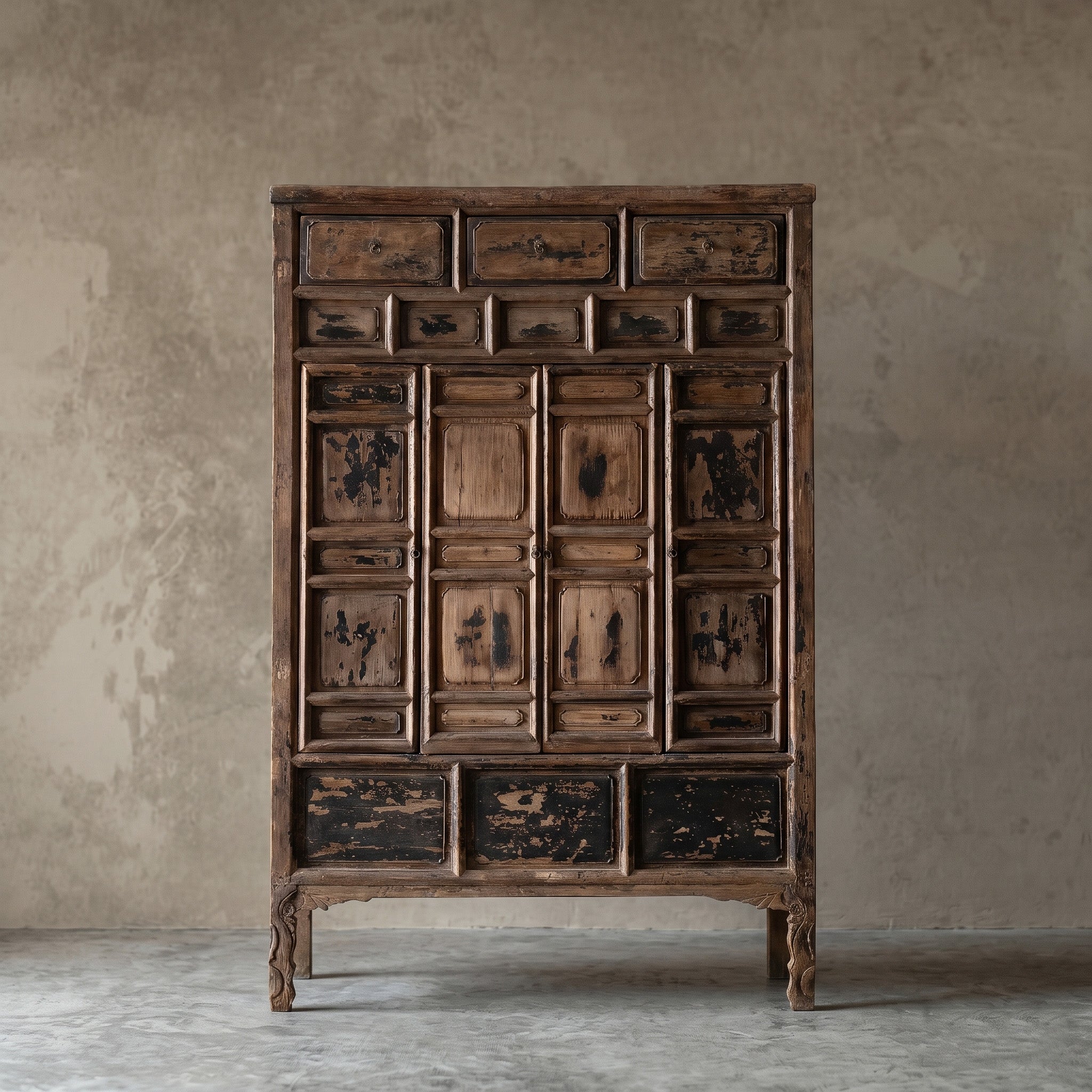 Tesoro Real Antique Multi-Door Vintage Style Cabinet - BIG