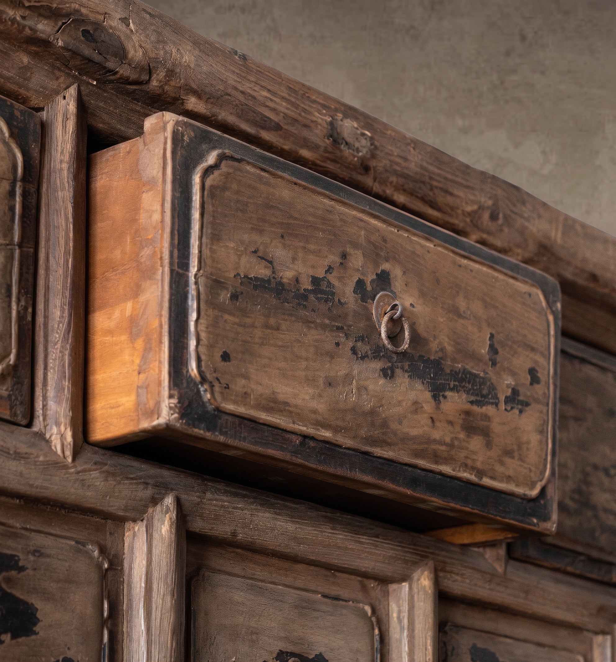 Tesoro Real Antique Multi-Door Vintage Style Cabinet - BIG