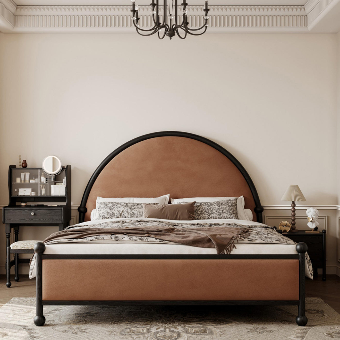 Lucette French Style King Size Bed 180x200cm (Pre-Order 60 Days Delivery) - Bed - WS Living Furniture  Furniture Store in Dubai