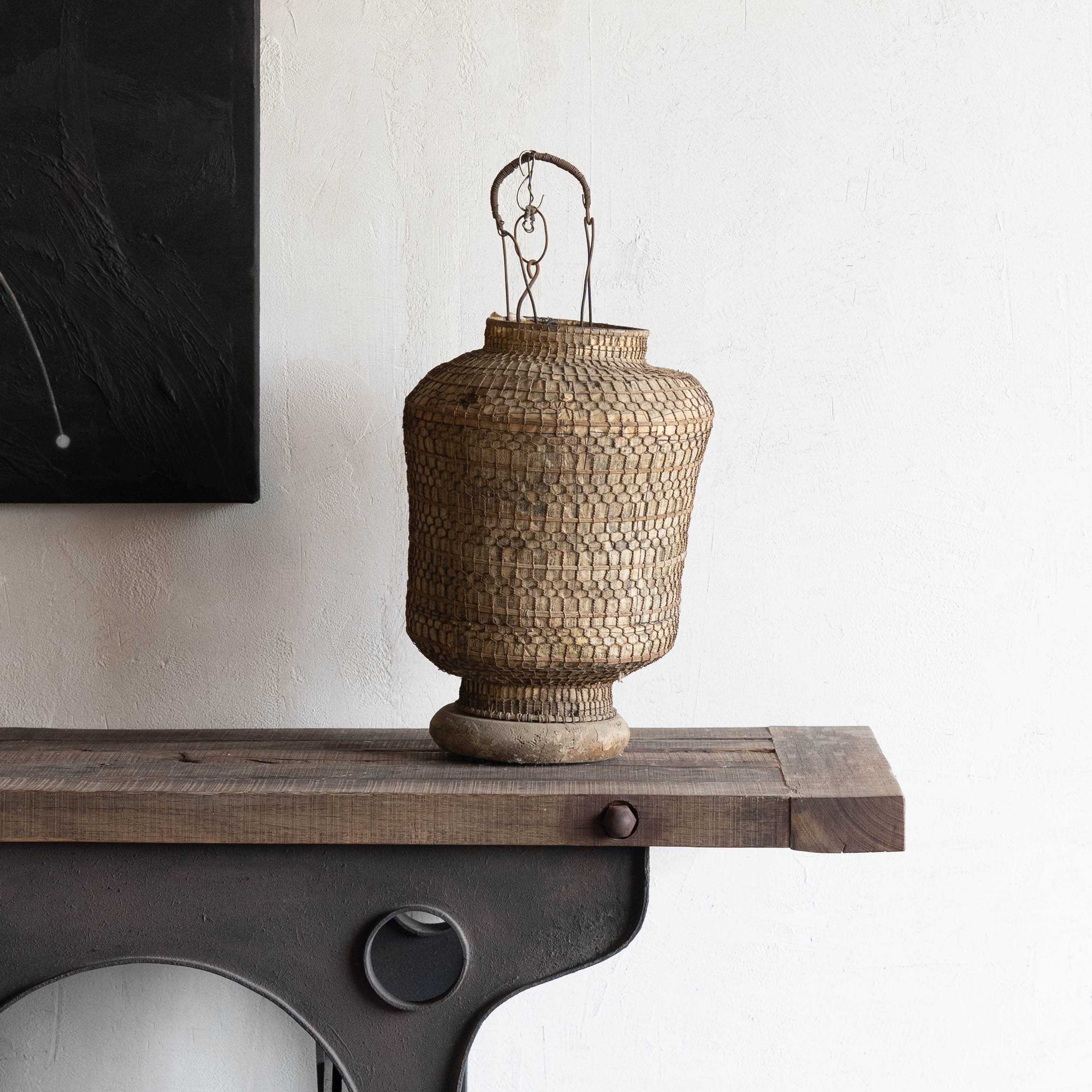 Chinese Tradition 75 Years Old Antique Lantern - Candle Holders - WS Living Furniture Furniture Store in Dubai