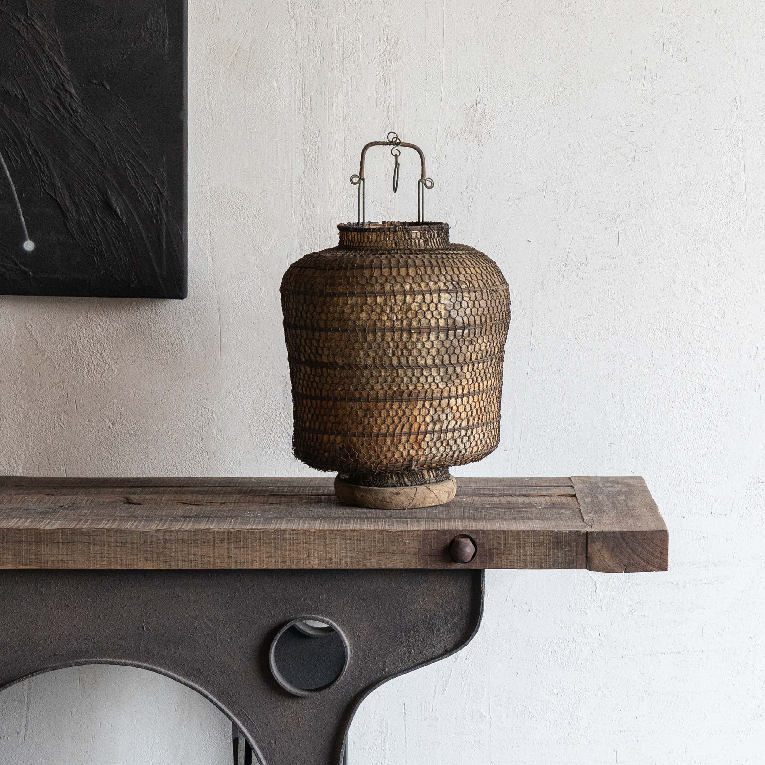 Chinese Tradition 75 Years Old Antique Lantern - Candle Holders - WS Living Furniture Furniture Store in Dubai