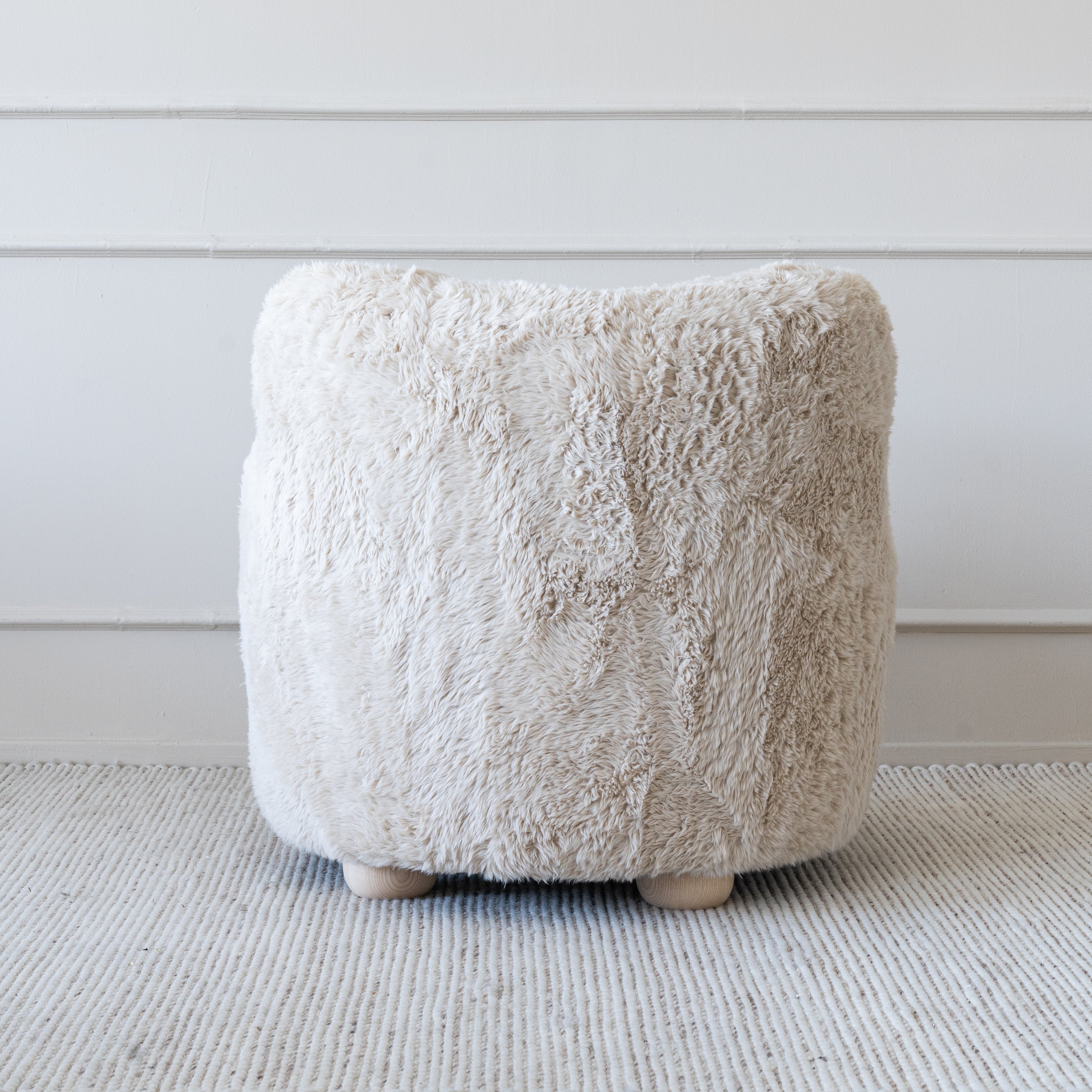 Chloe Armchair Fur Fabric - Lounge Chair - WS Living Furniture Furniture Store in Dubai