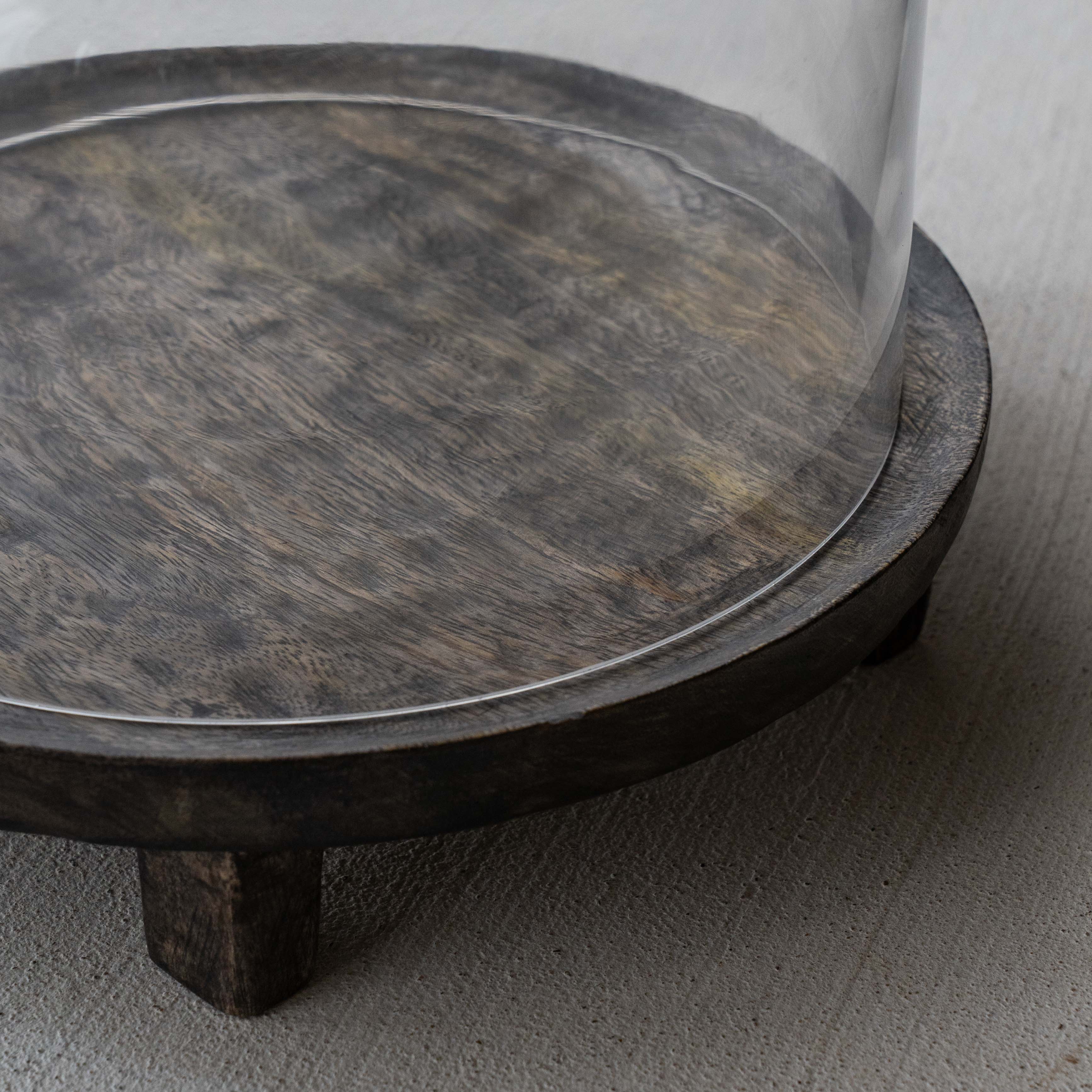 Clayton Mango Wood Serving Tray & Cake Stand - Table Container - WS Living Furniture Furniture Store in Dubai
