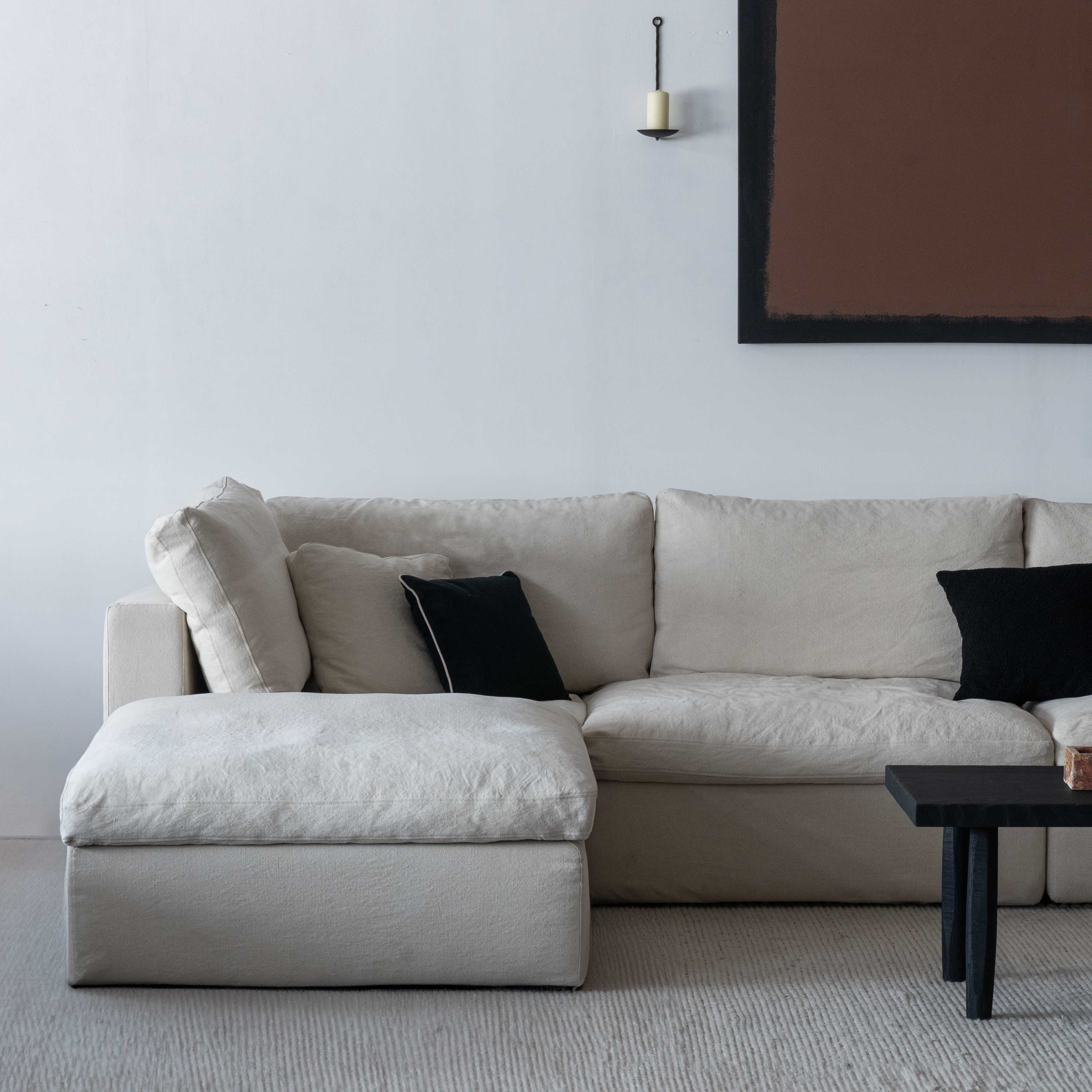 Cloud Sofa Modular - Beige - Sofa - WS Living Furniture Furniture Store in Dubai