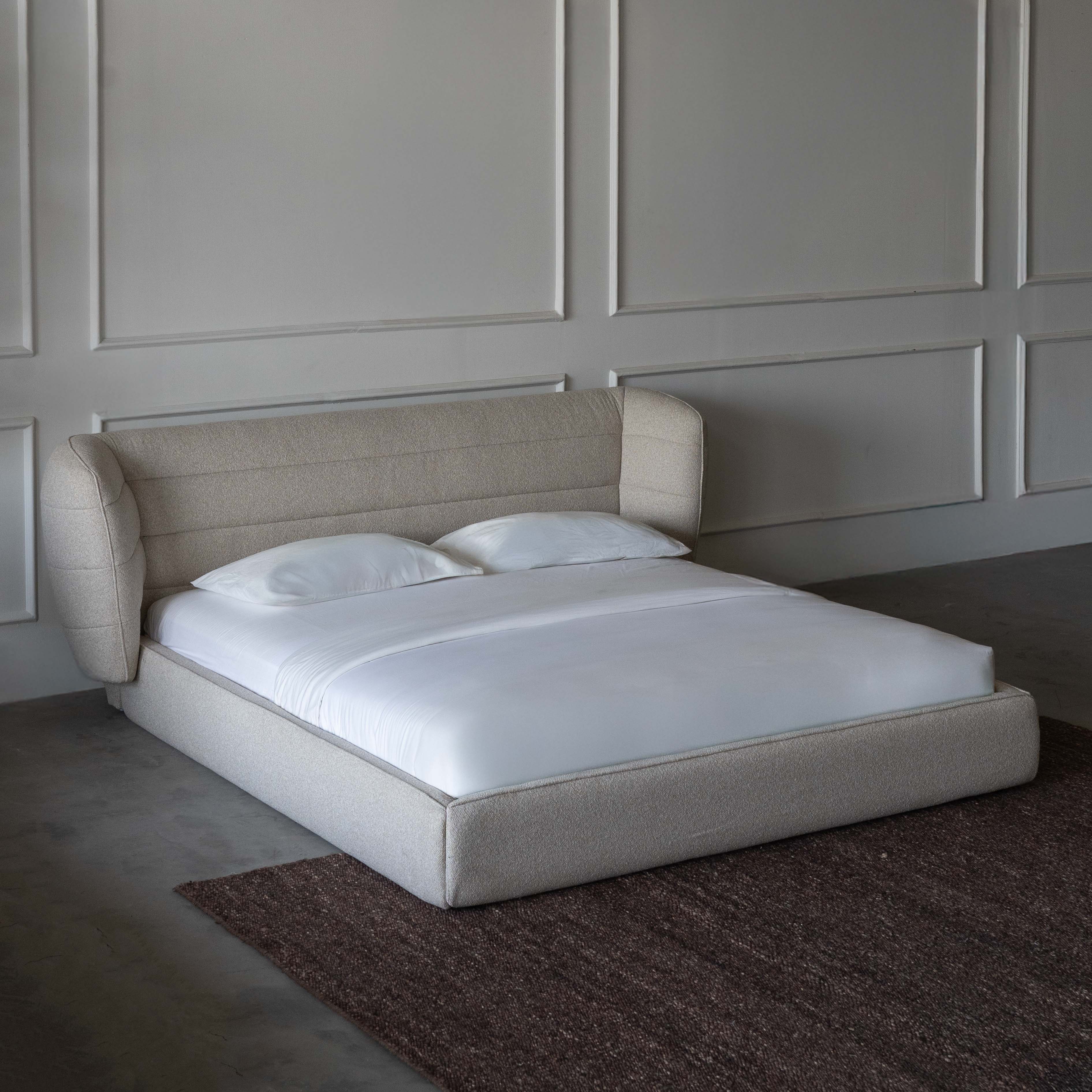 سرير ثاليا براون العصري والفاخر بحجم كينج 180×200 سم