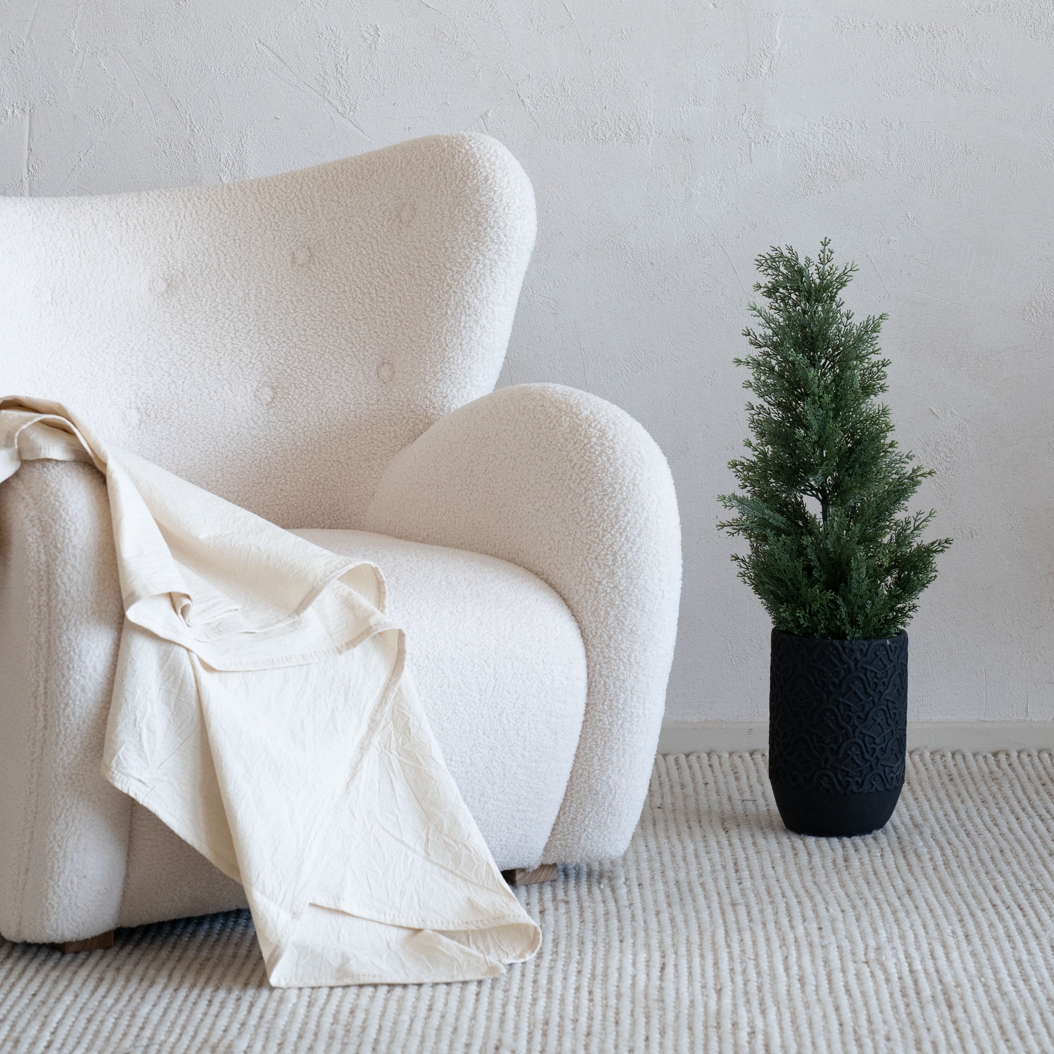 Conifers Handmade Decorative Artificial Tree- Small- 681819 - Artificial Tree - WS Living - UAE Modern Home Furniture Stores in Dubai