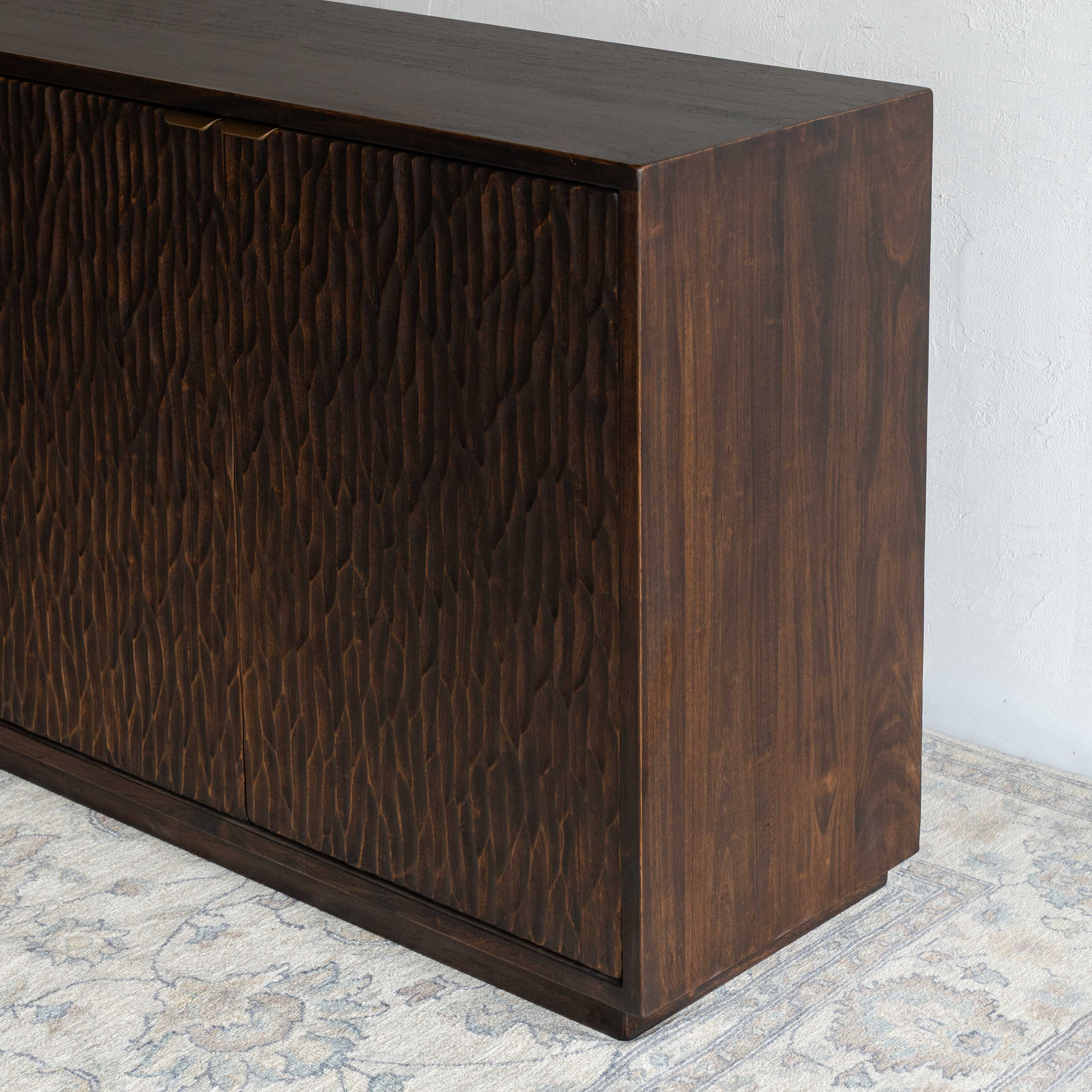 Cortex Carved Solid Wood Artisan Sideboard