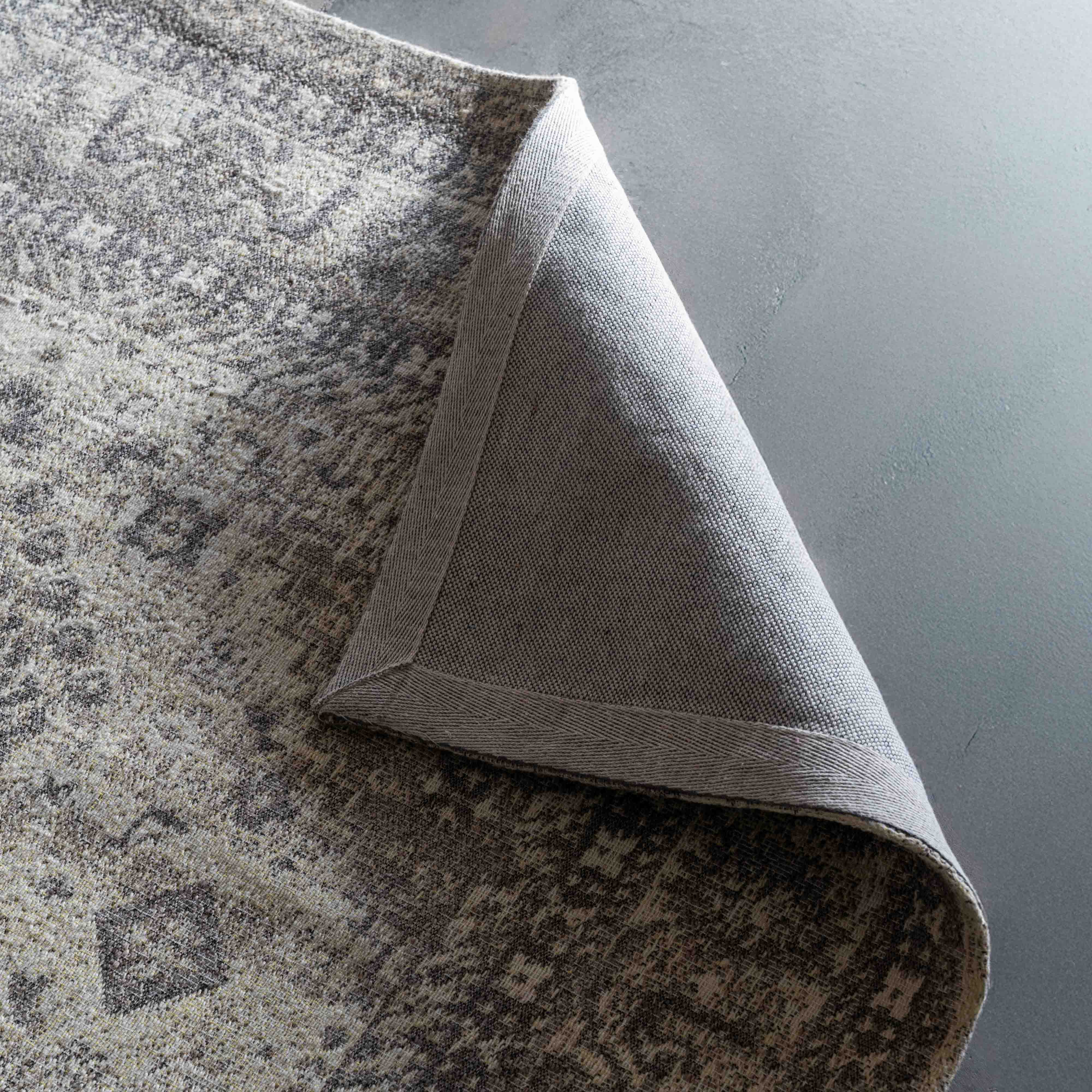 Cuba Grey Vintage Style Cotton Woven Rug - Rugs - WS Living Furniture  Furniture Store in Dubai