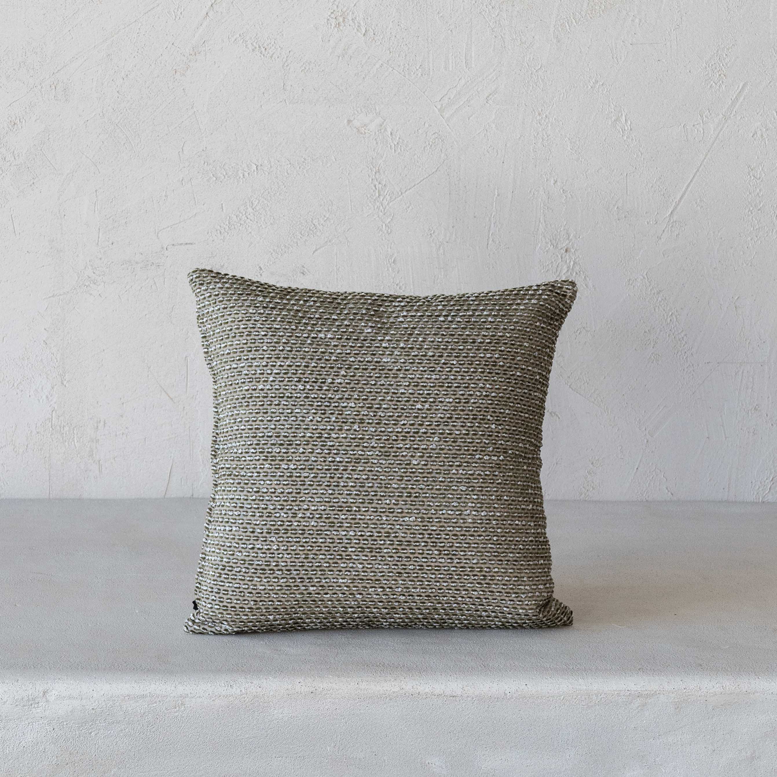 Nora Woven Textured Cushion Cover – Silver Grey - Cushion Covers - WS Living Furniture Furniture Store in Dubai