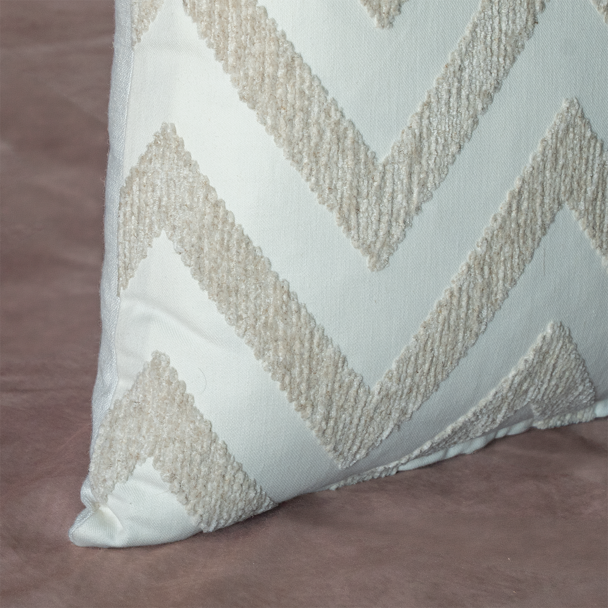 Kona Tufted Chevron Cushion Cover