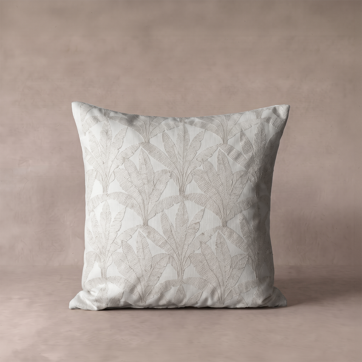 Raised Botanical Palm Cushion Cover