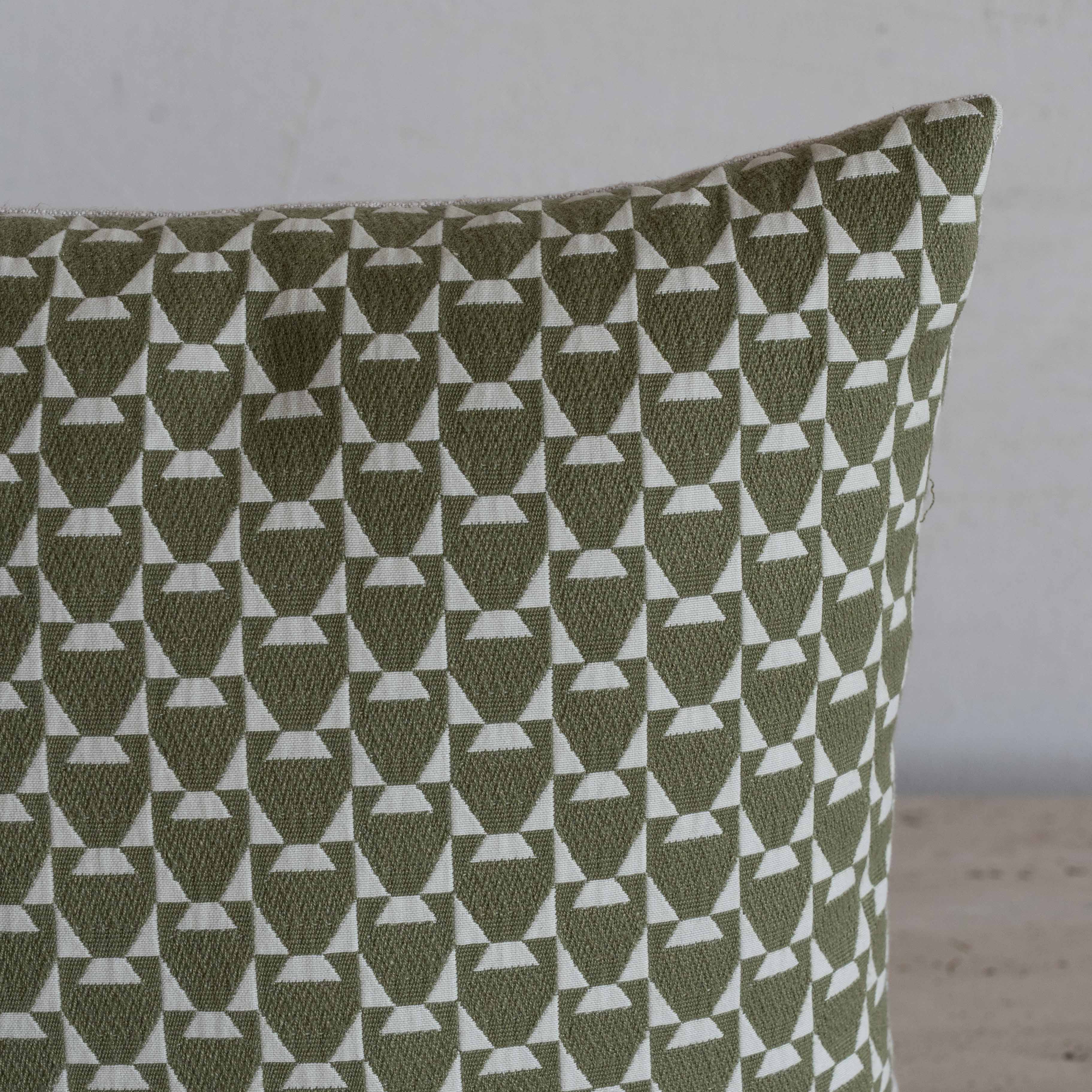 Tessera Geo Cushion Cover - GREEN