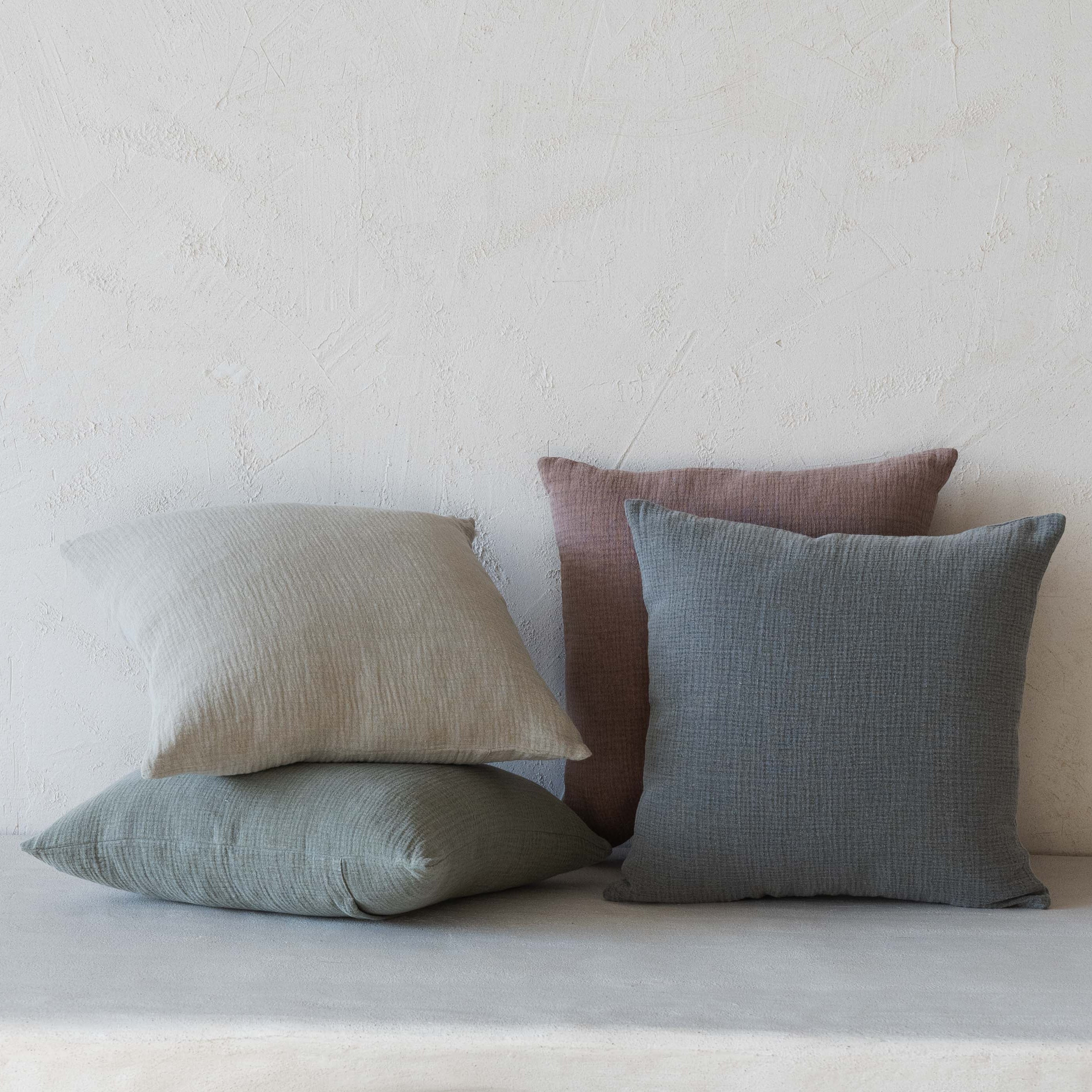Stone Haze Linen Cushion Cover - Cushion Covers - WS Living Furniture Furniture Store in Dubai