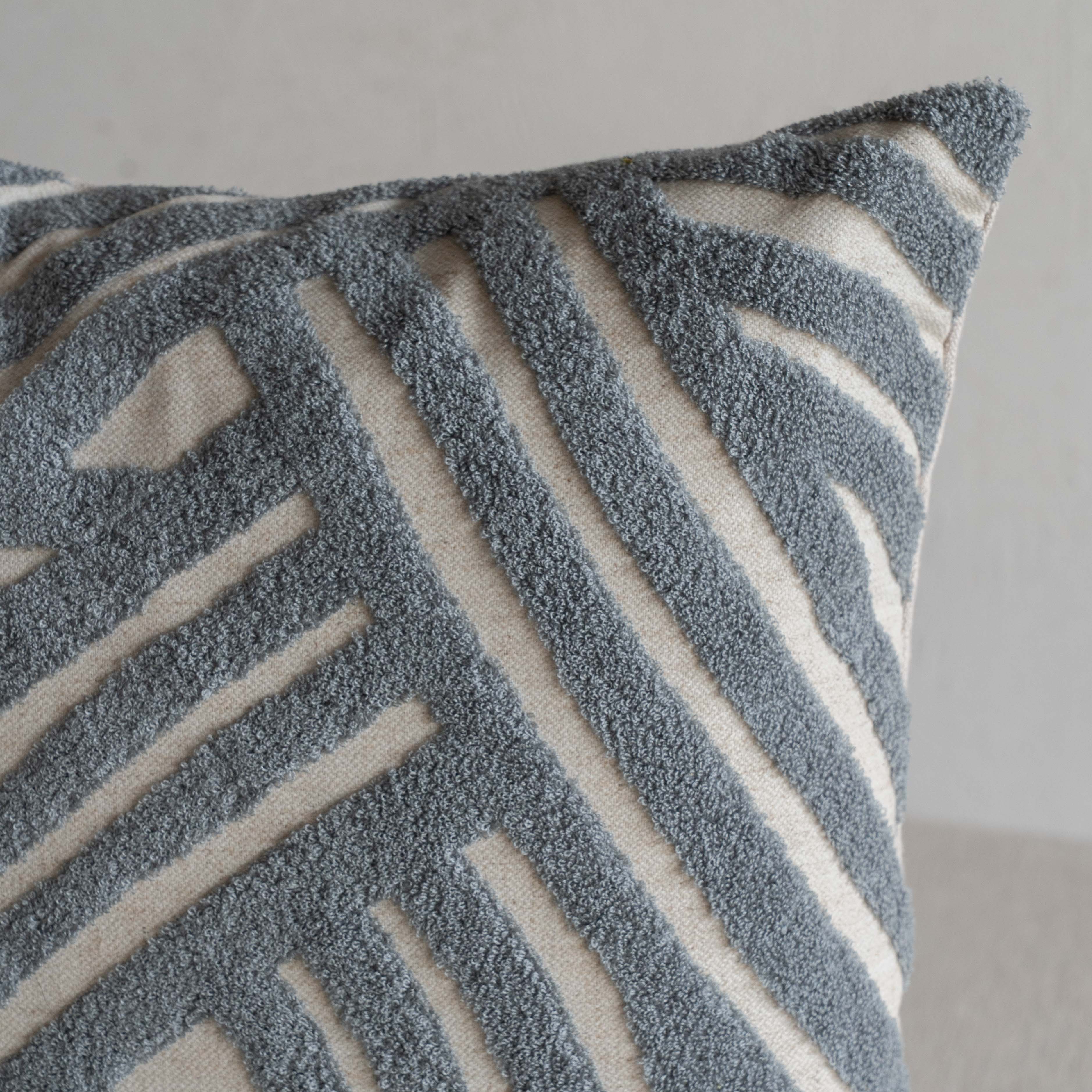 Interweave Curve Cushion Cover - SKY BLUE