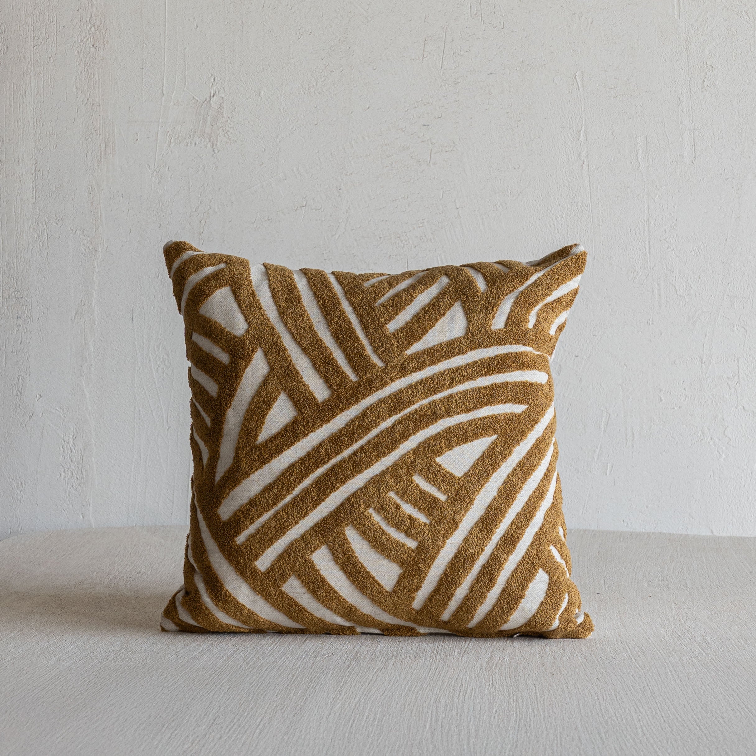Interweave Curve Cushion Cover - GOLD