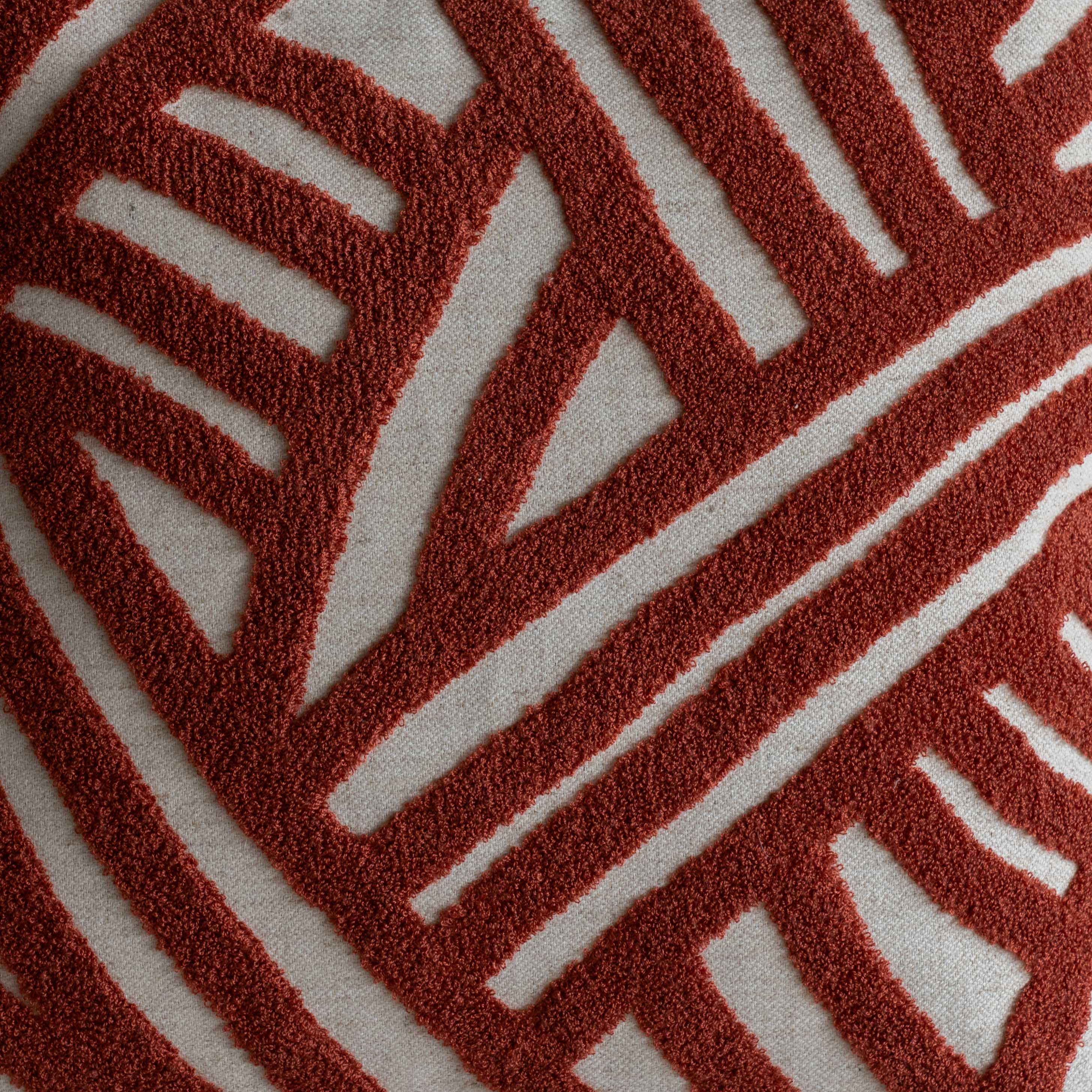 Interweave Curve Cushion Cover - Red