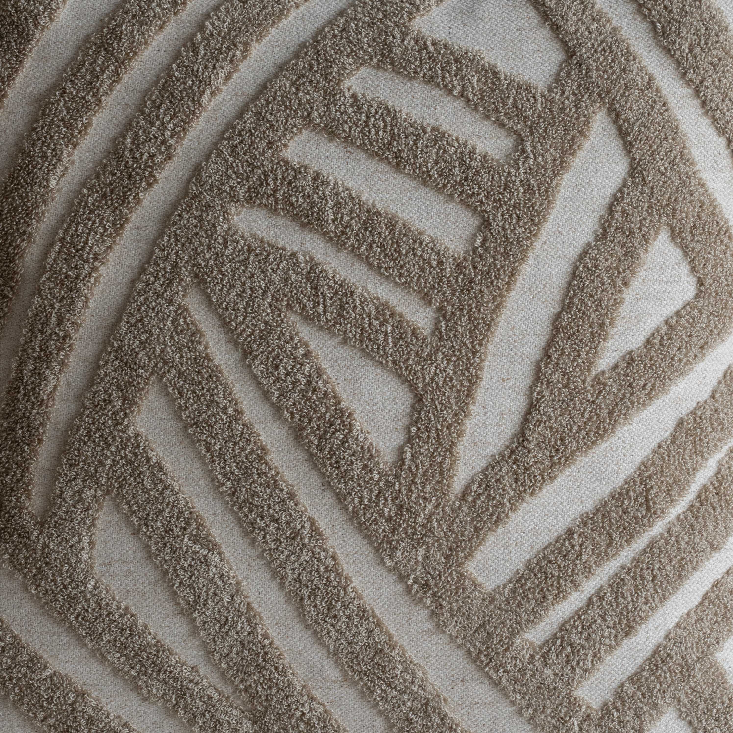 Interweave Curve Cushion Cover - Warm beige