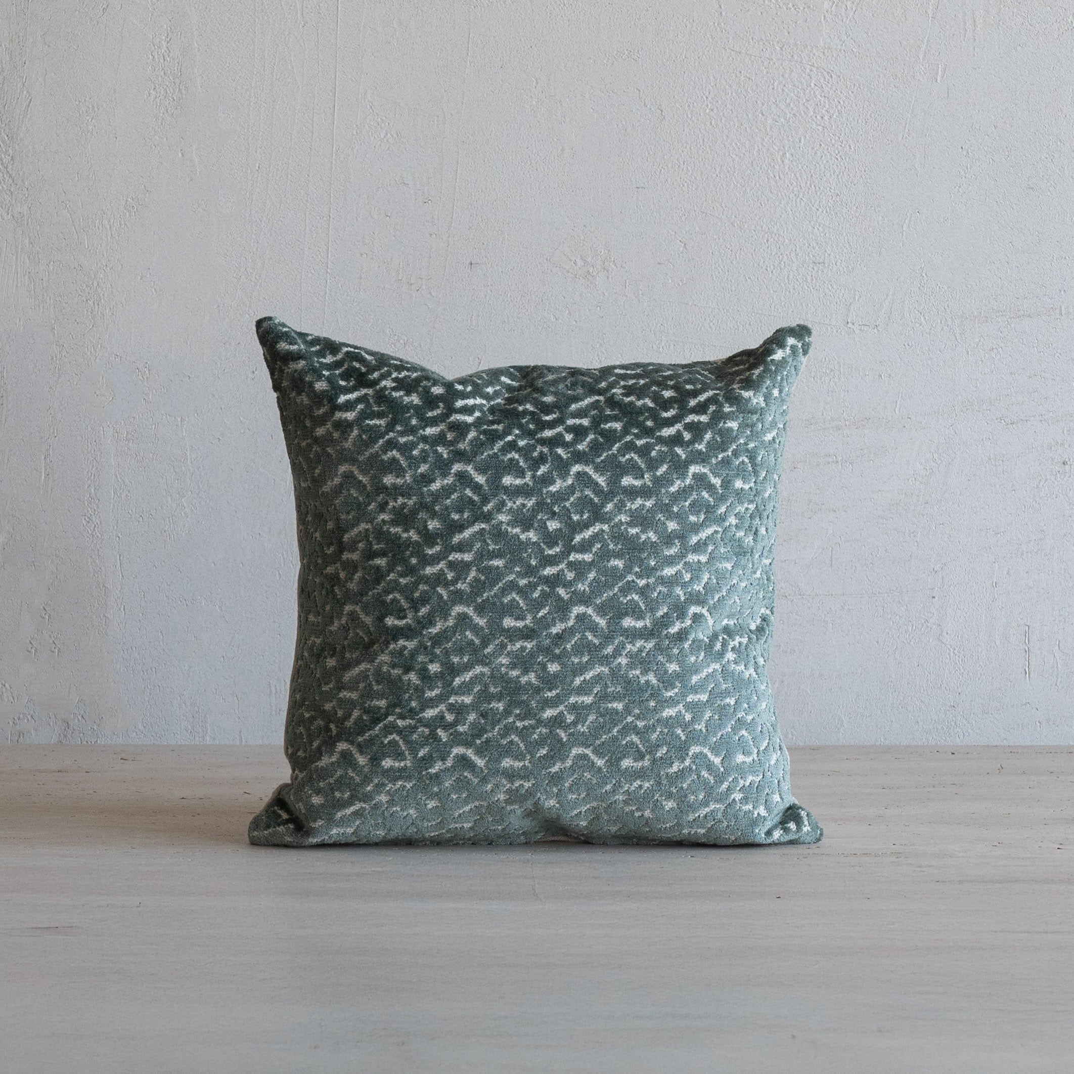 Nami Cut Velvet Cushion Cover - Sage