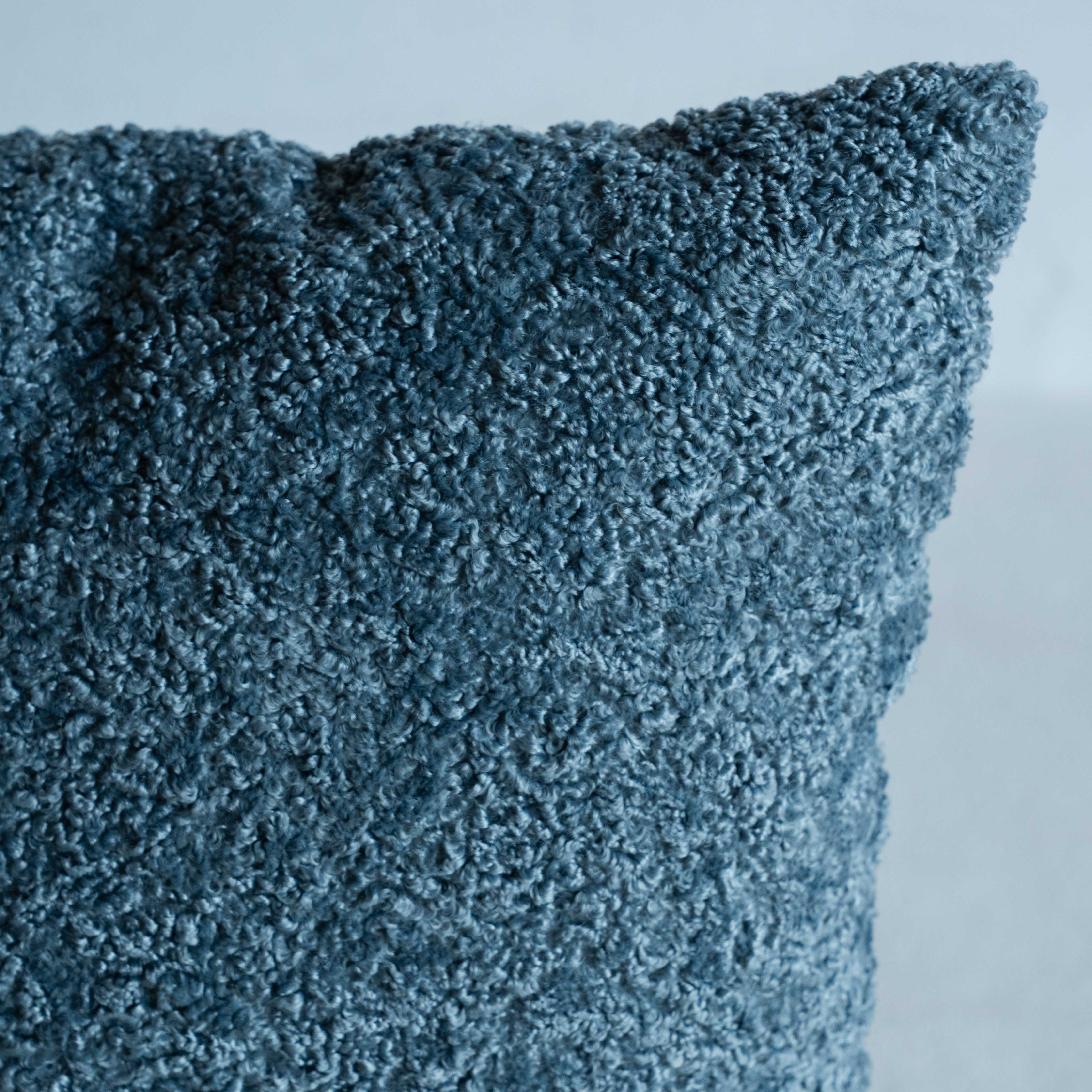 Dafi Bouclé Cushion Cover - Dusty teal