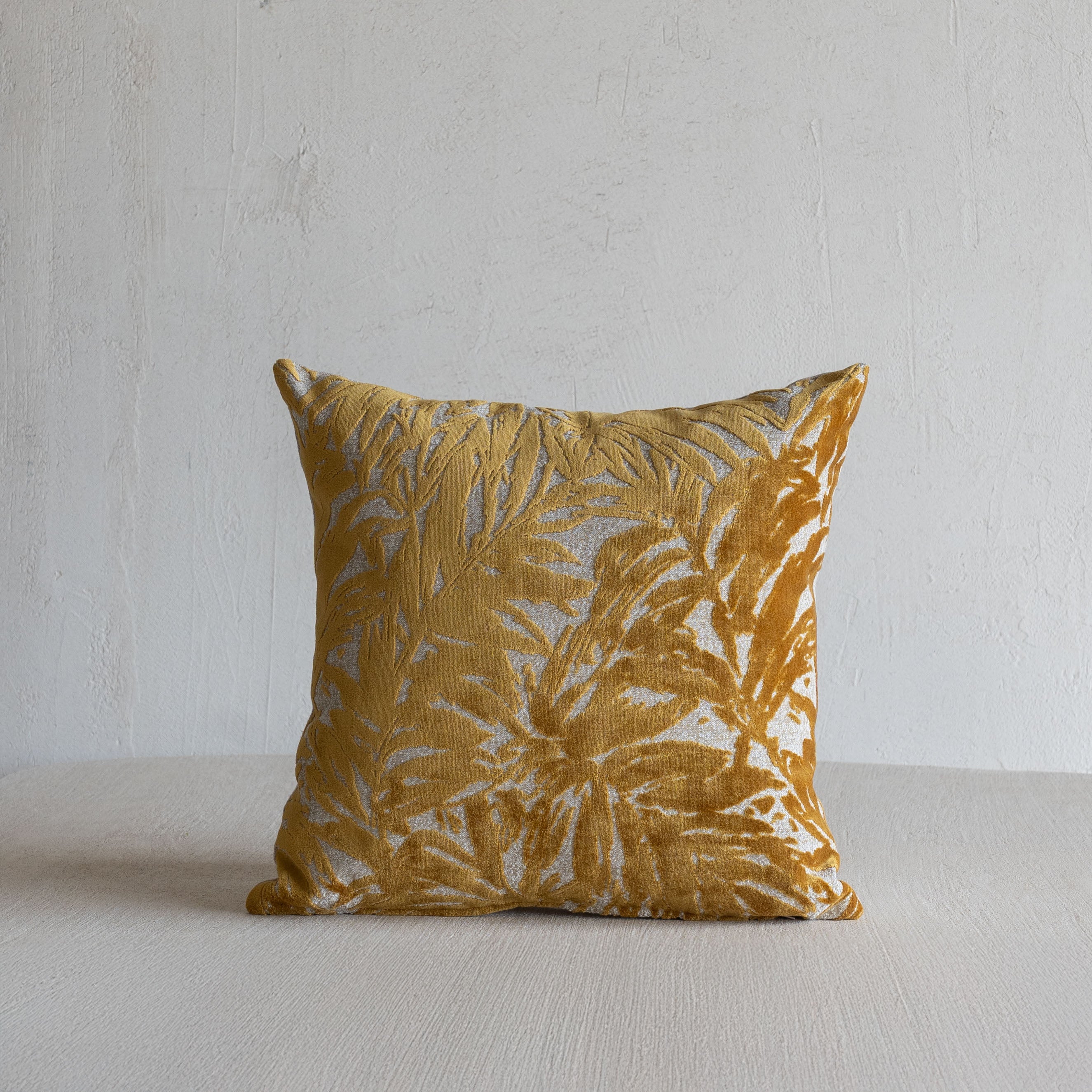 Soft Foliage Cushion Cover - GOLD AMBER