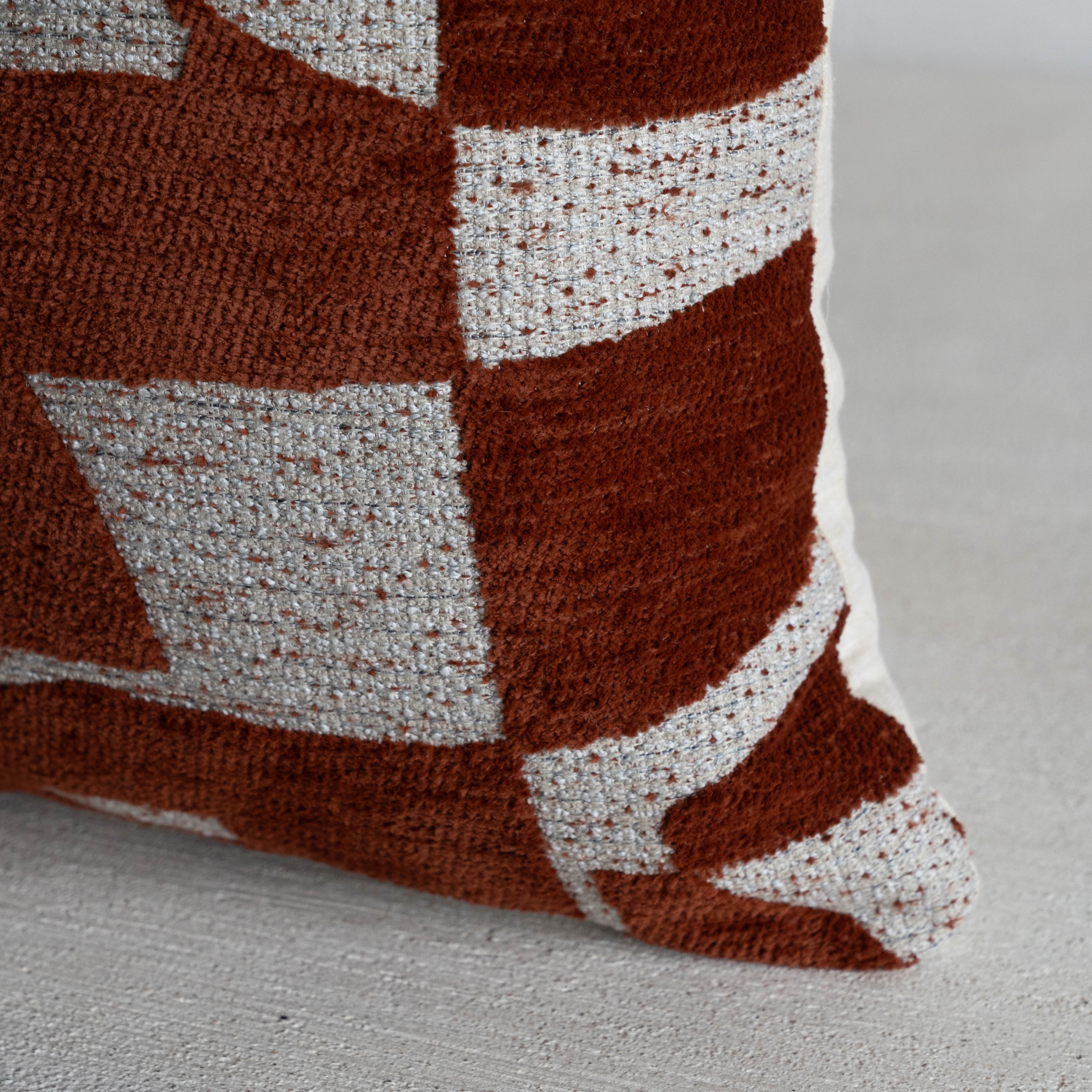 Motif – Red Modern Cushion Cover - Cushion Covers - WS Living Furniture Furniture Store in Dubai