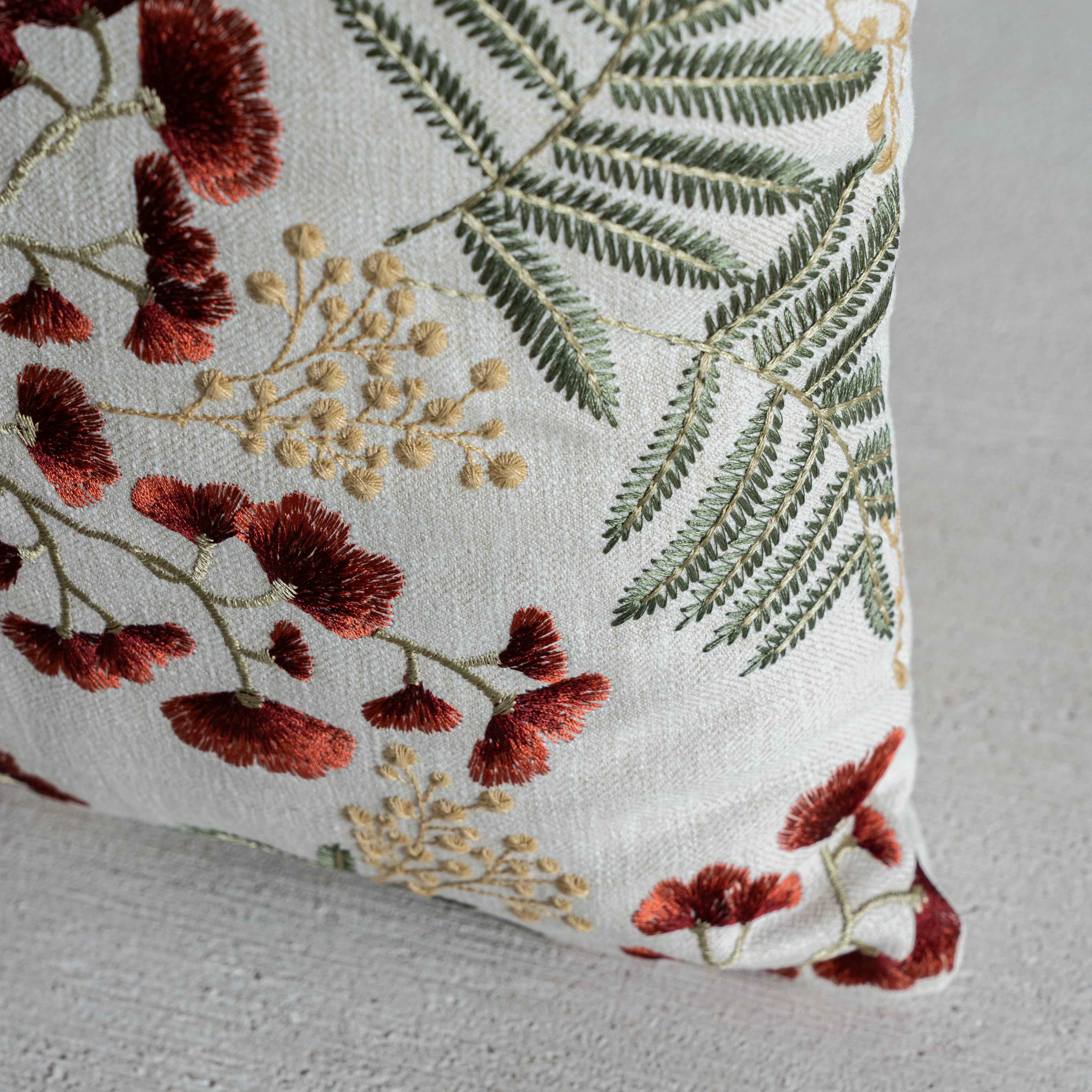 Floral Fern Cushion Cover - Cushion Covers - WS Living Furniture Furniture Store in Dubai