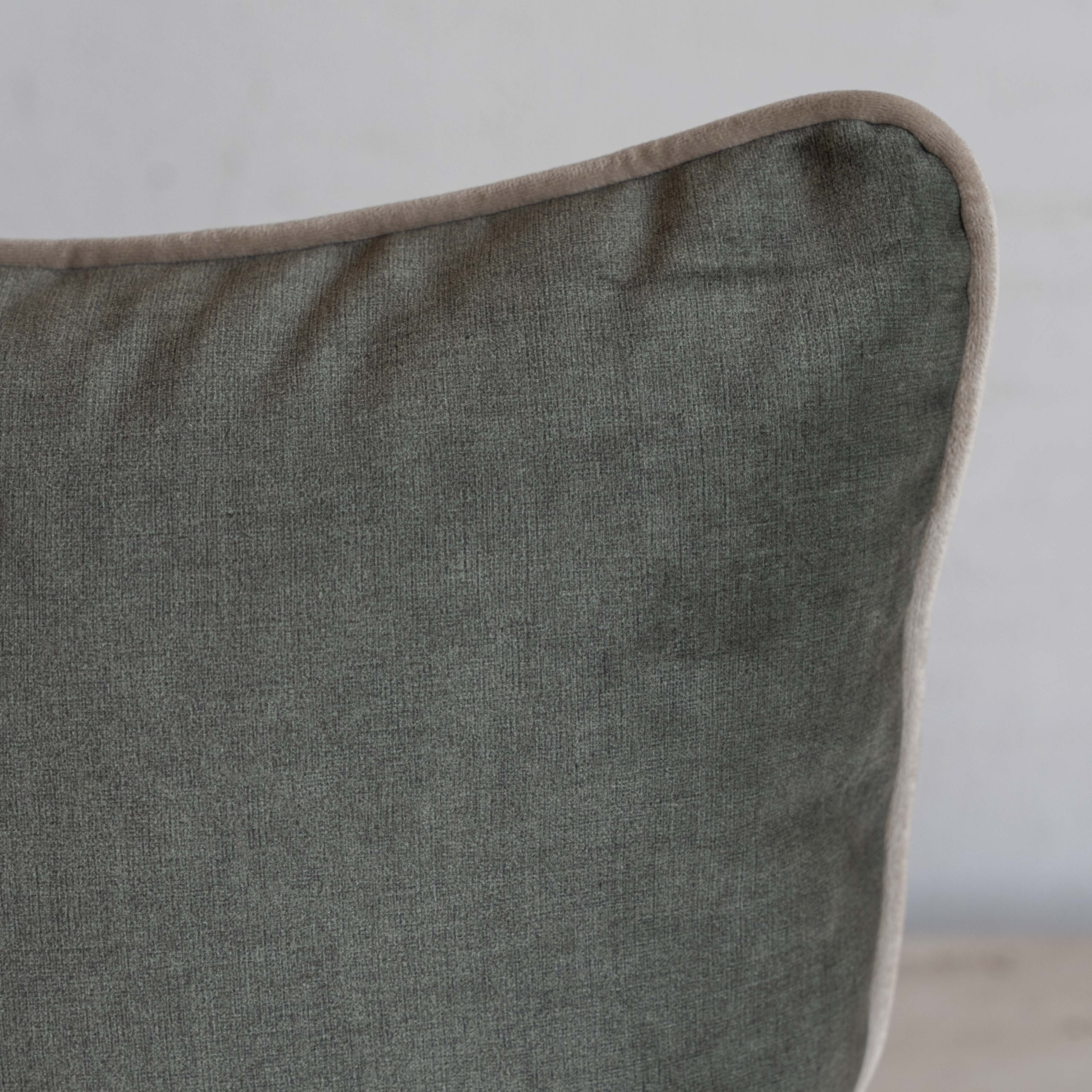Imperia Velvet Cushion Cover - OLIVE