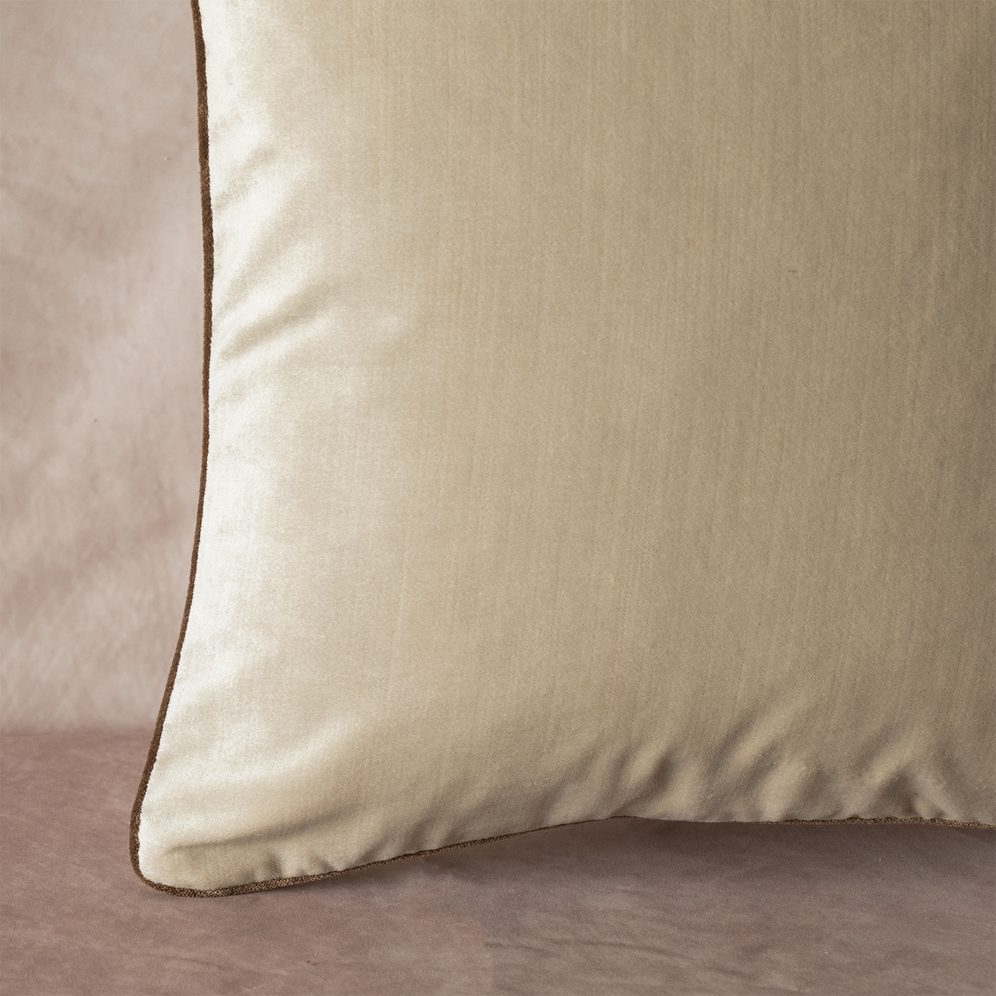 Warm Cream Velvet Cushion Cover