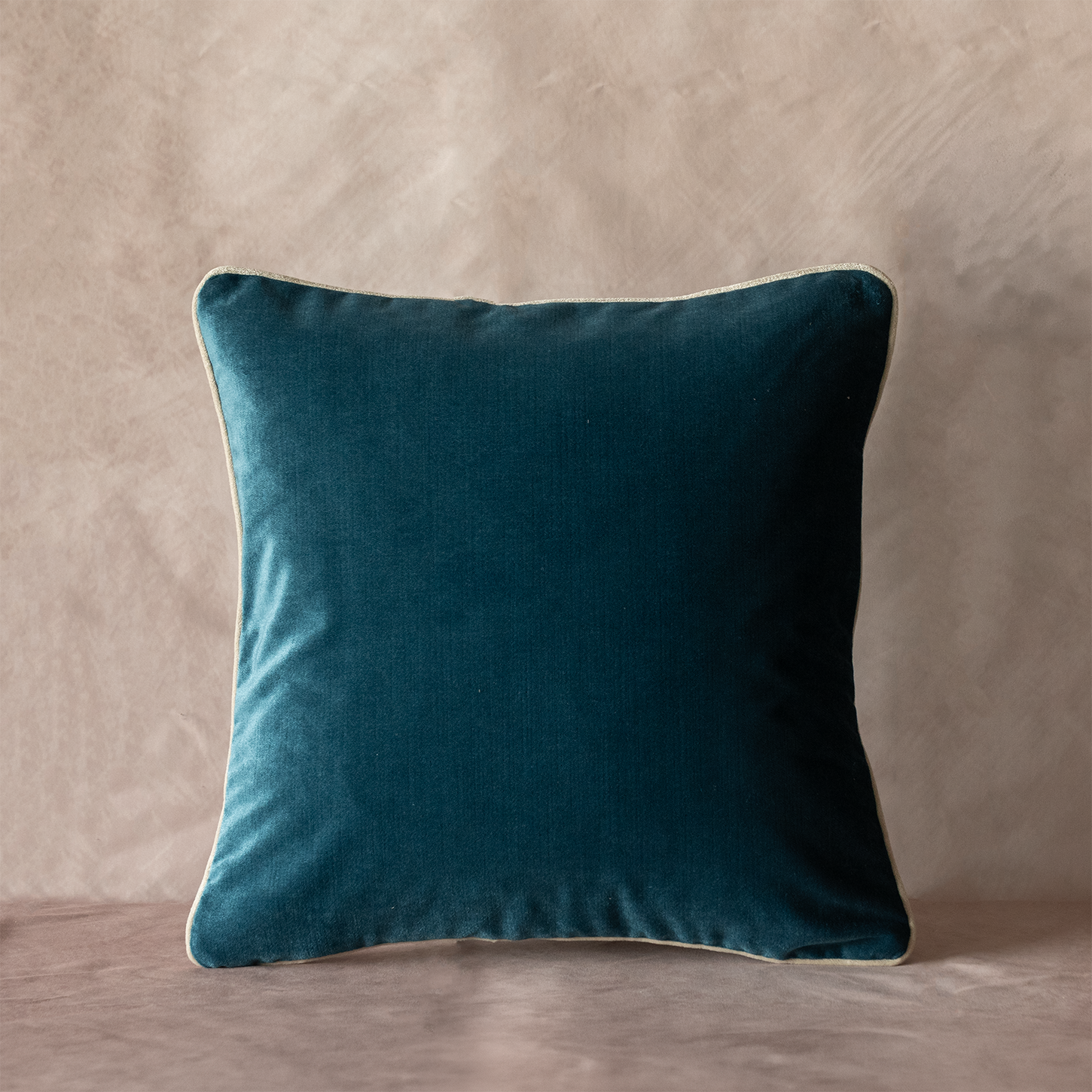 Petrol Blue Velvet Cushion Cover