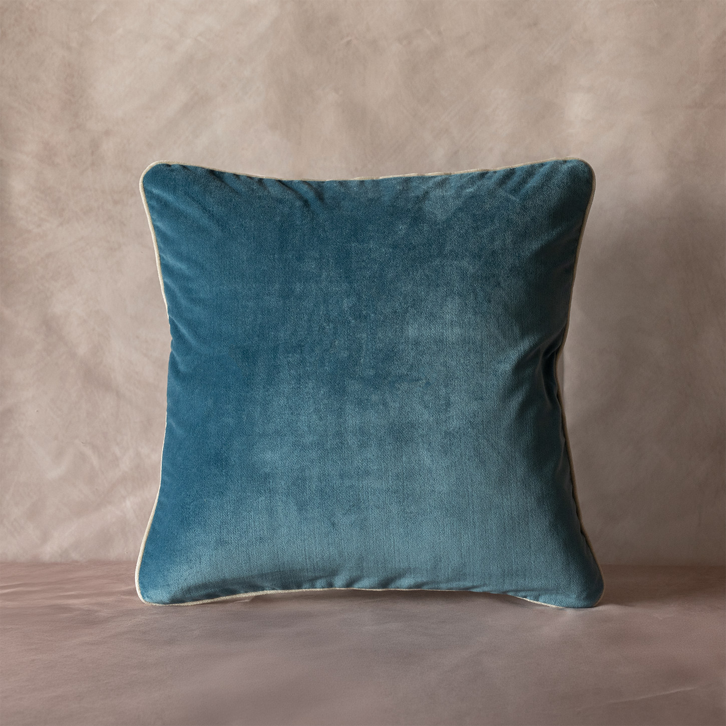 Denim Blue Velvet Cushion Cover