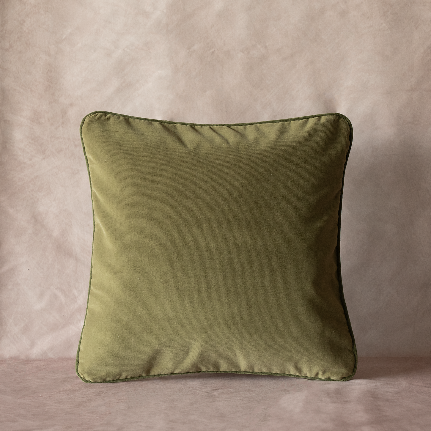 Olive Green Velvet Cushion Cover