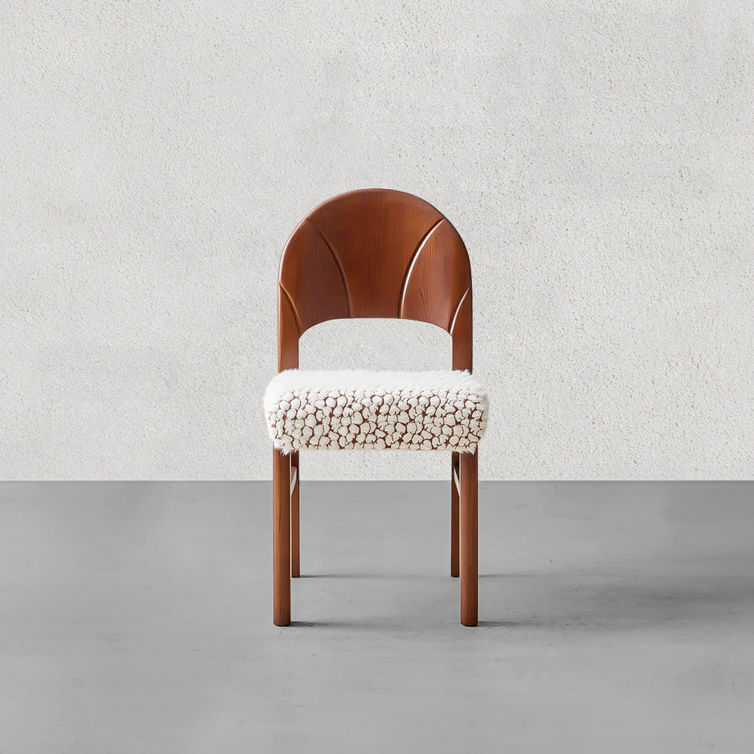 Middle Ancient Style Wood Retro Dining Chair ( Pre-order 60 days Delivery) - Dining Chairs - WS Living Furniture Furniture Store in Dubai