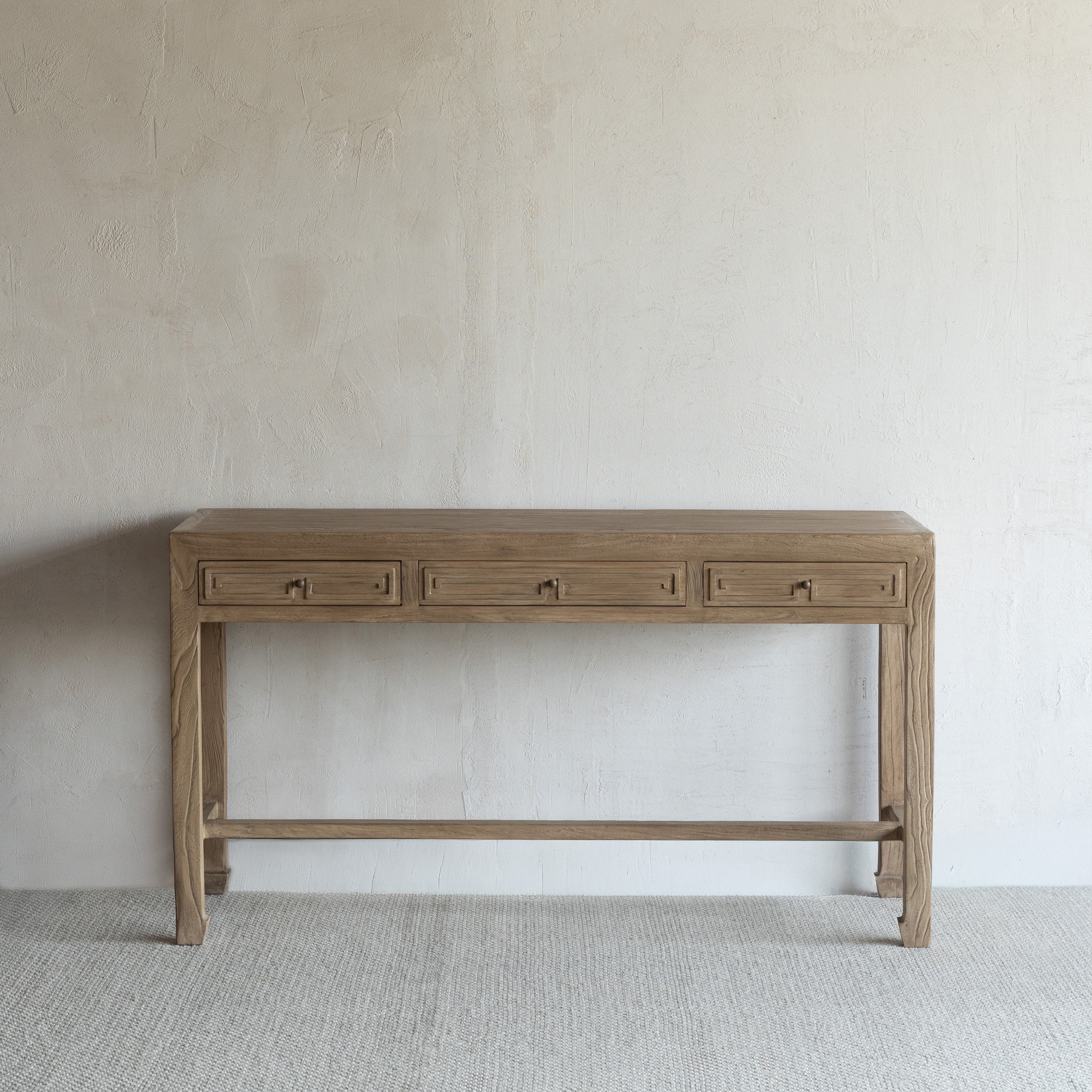 Rion Elm Wood Console Table & Dressing Table